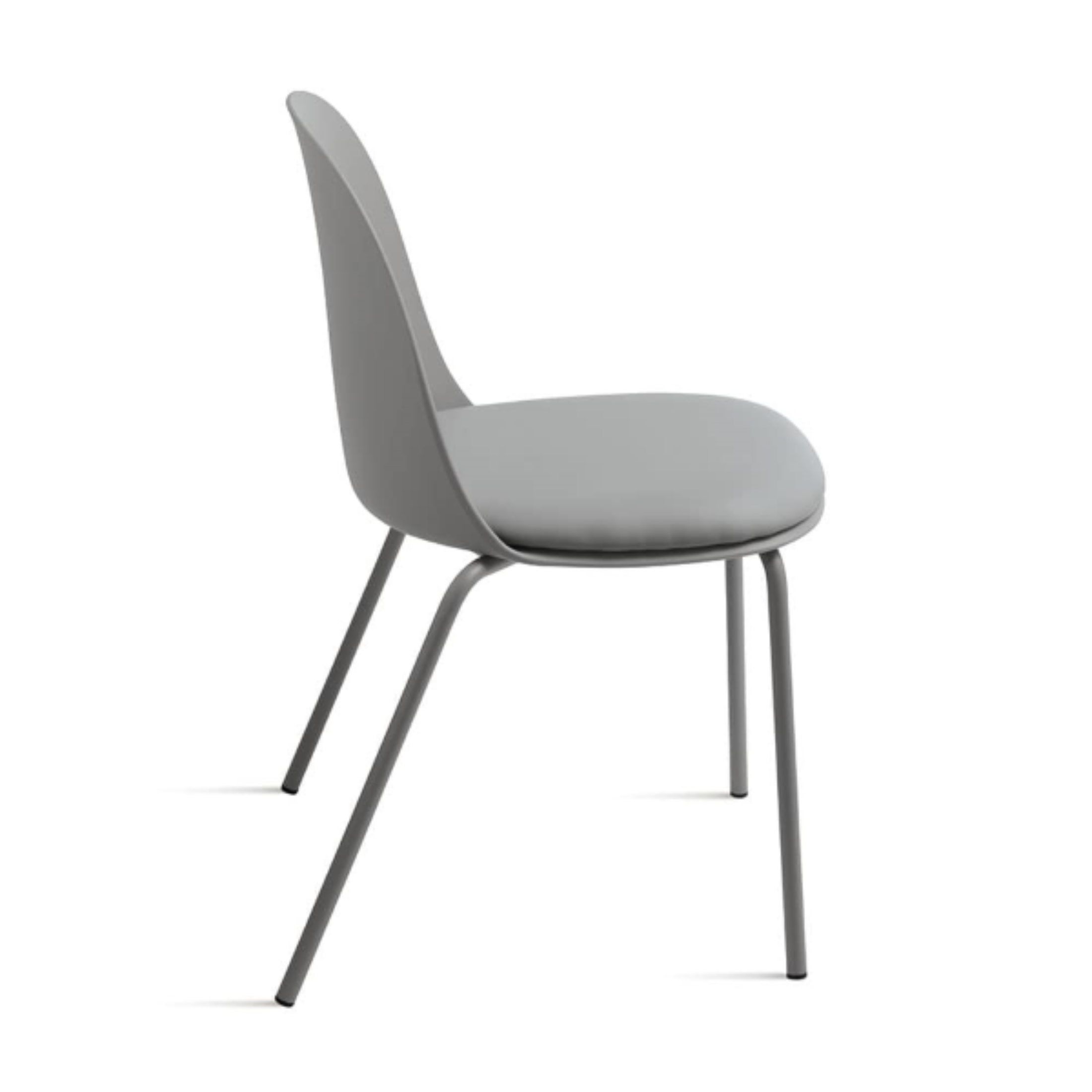 Silla moderna acolchada "Lete" de polipropileno 50x52 h80 cm