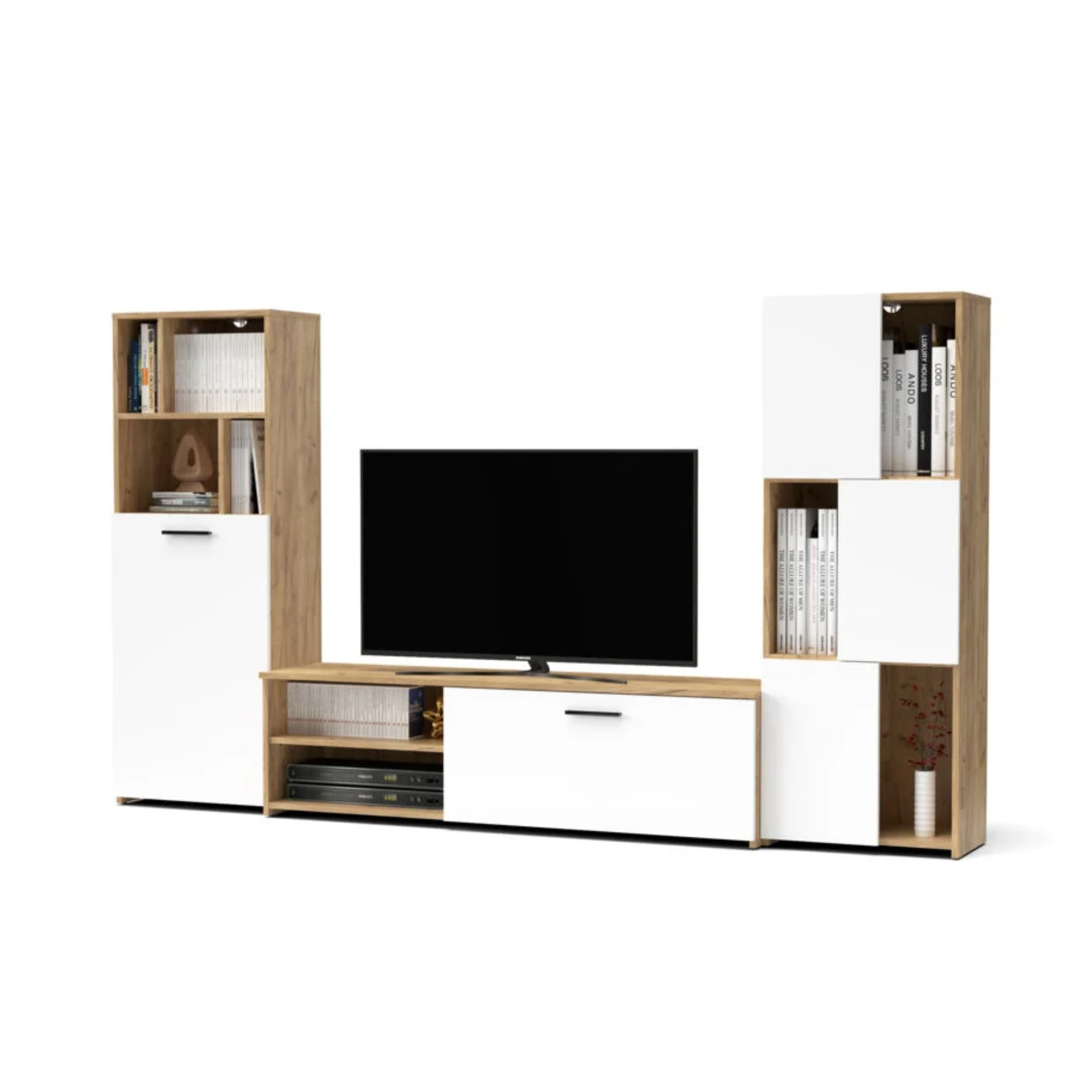 Kit parete attrezzata "Joy" da soggiorno cm 240x35 137h