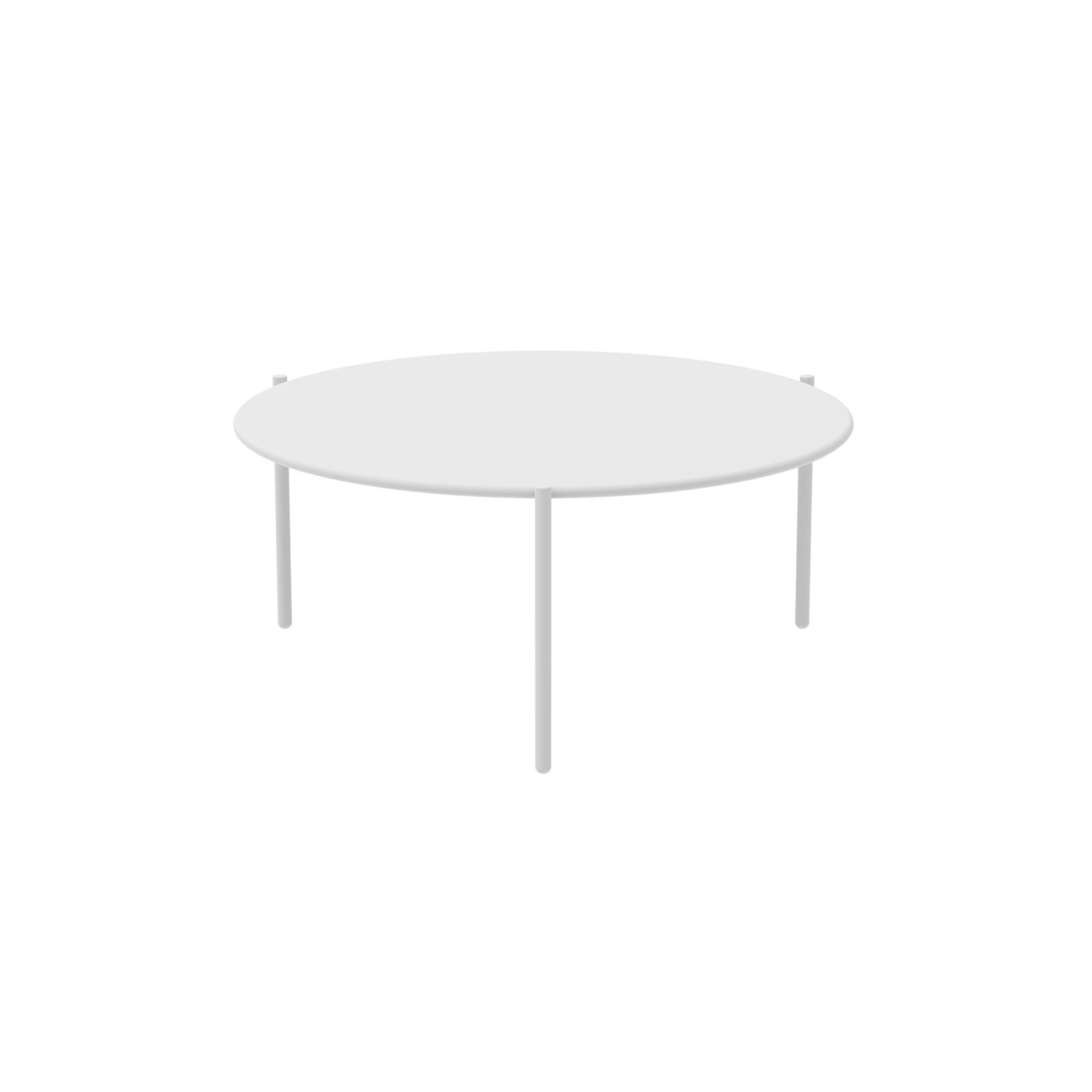 Table basse ronde en métal "Aria2" table de jardin empilable 90x90 cm 40h