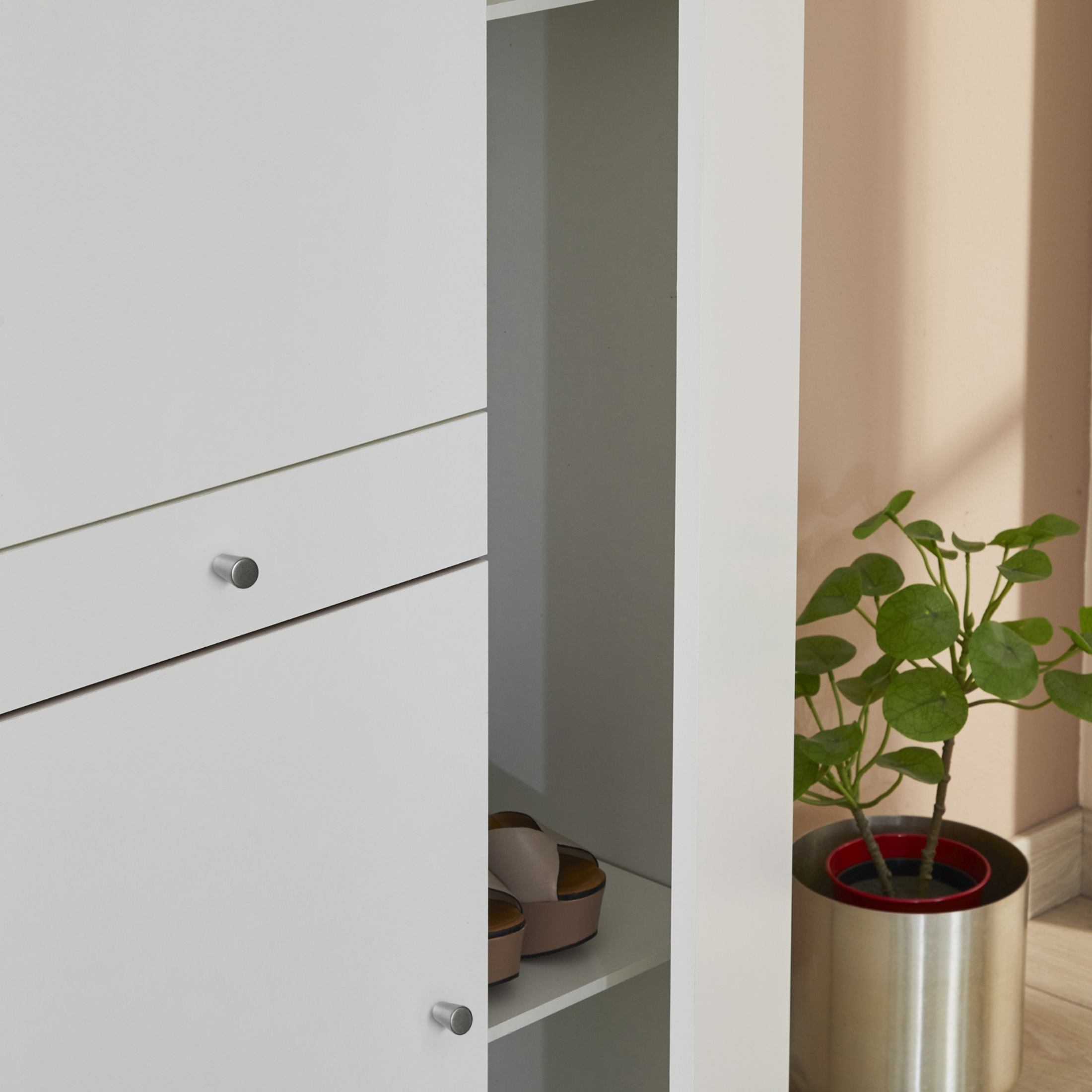 Mobile in legno 3 ante 1 cassetto "Vanity" cm 77x34 183h