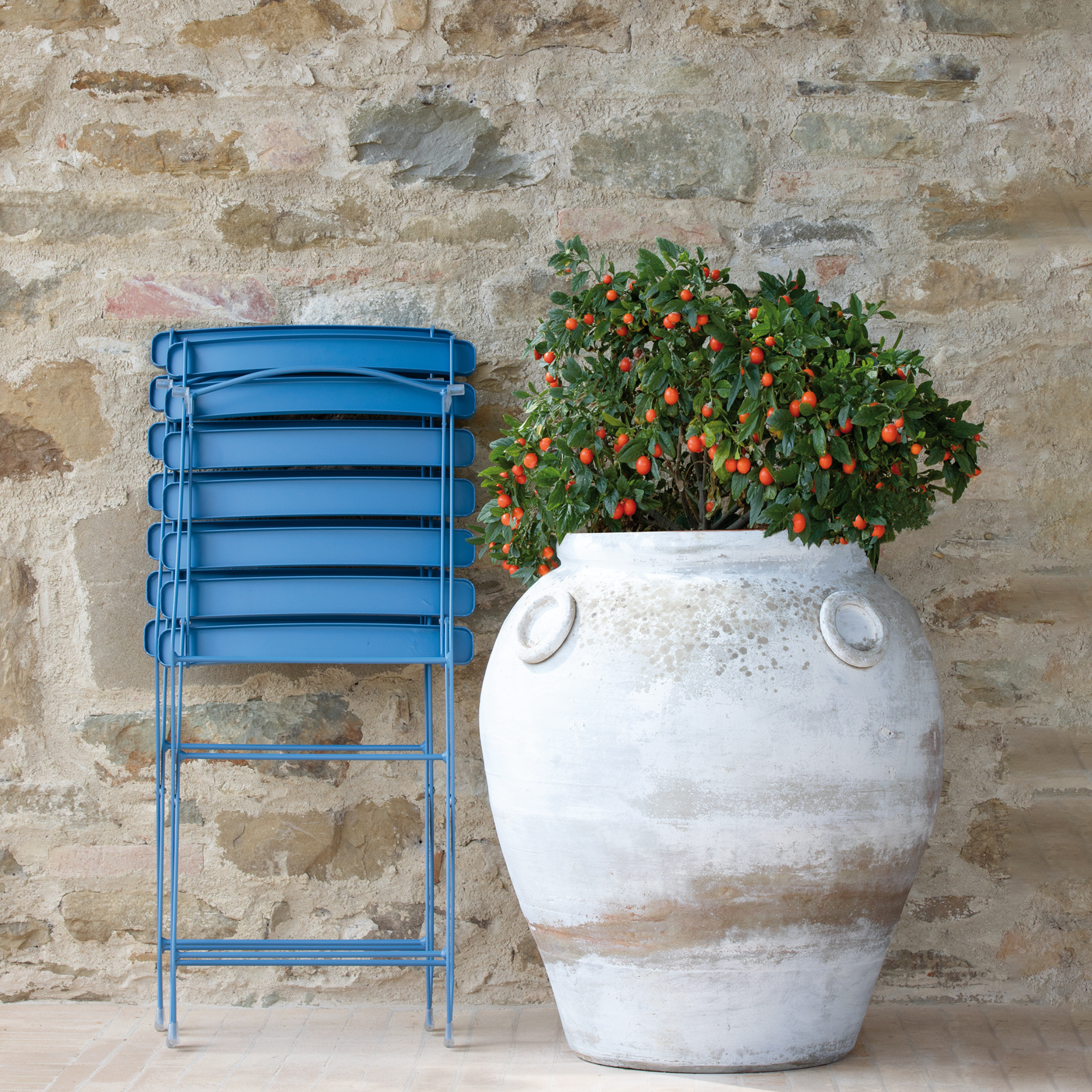 Silla de jardín plegable de metal "Step" 42x49 cm 84h