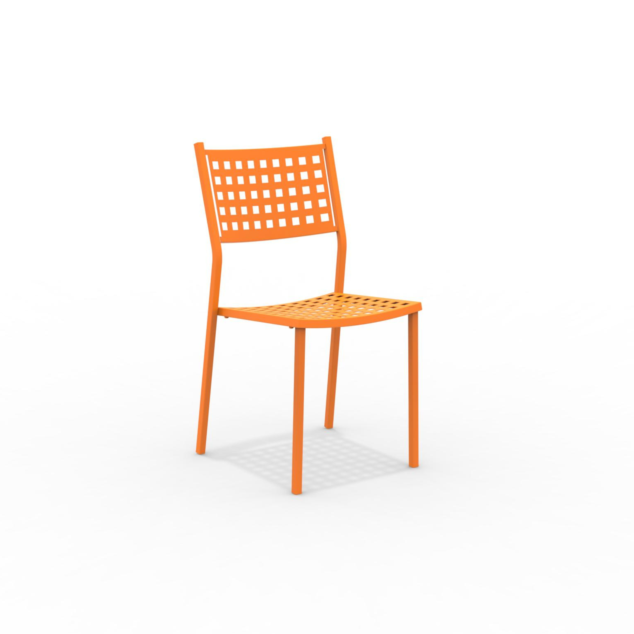 Set di sedie in metallo impilabili da giardino "Alice" senza braccioli cm 43x48 85h