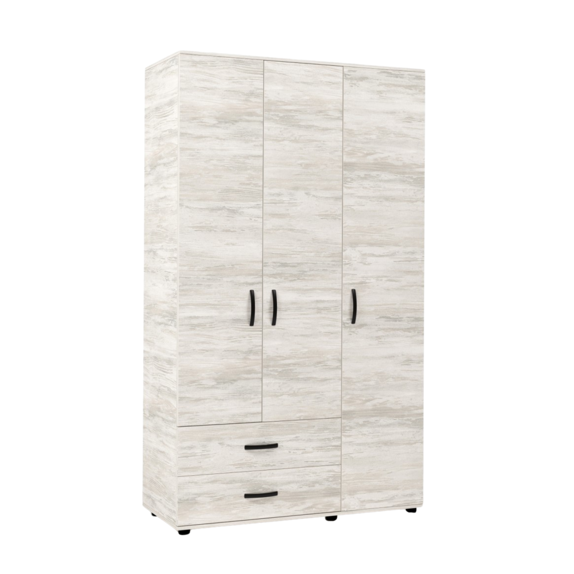 Armoire "Contact" en bois de chêne avec 2 portes et cintre 74x52 h184 cm