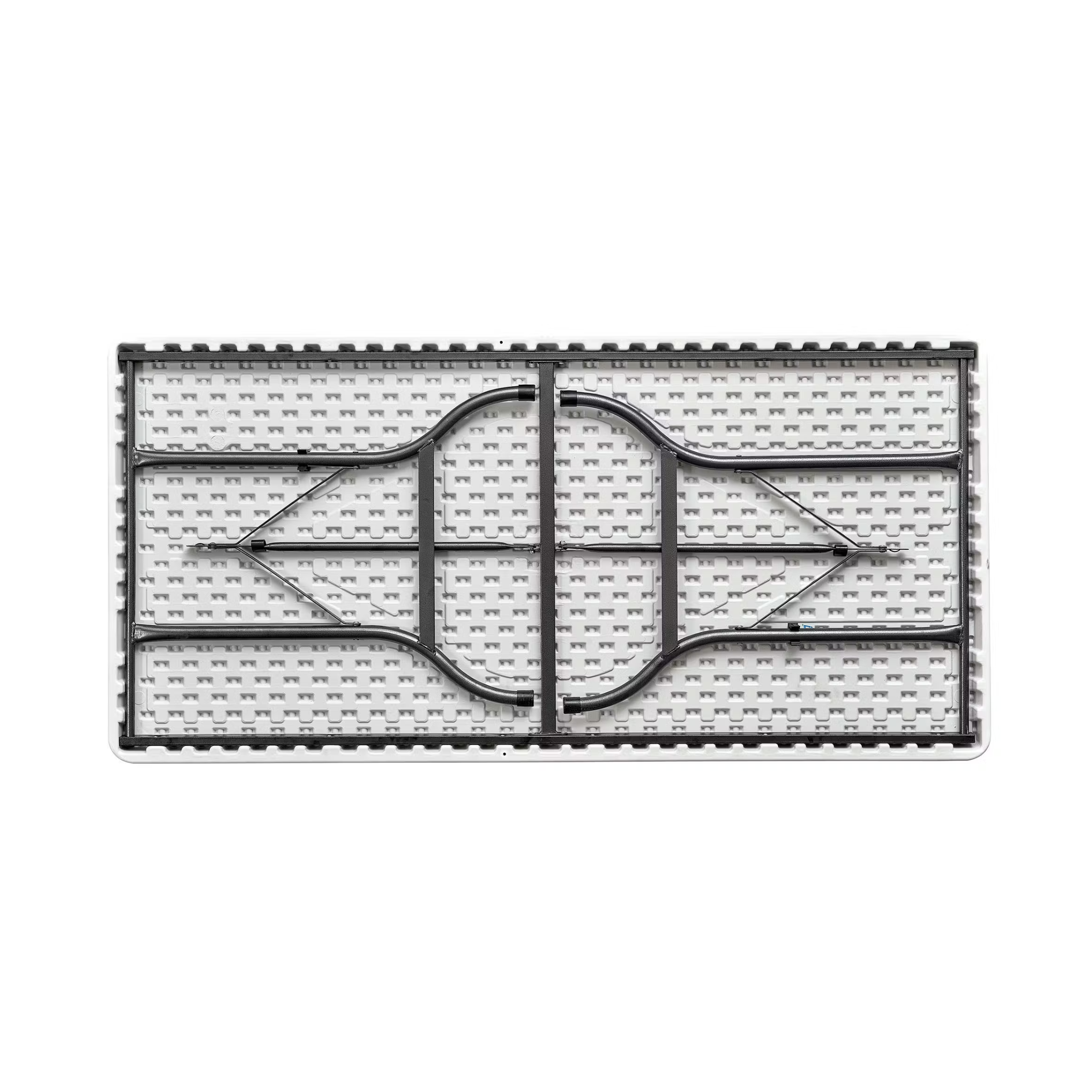 Tavolo richiudibile in plastica "Flip" da 8 posti con struttura in acciaio