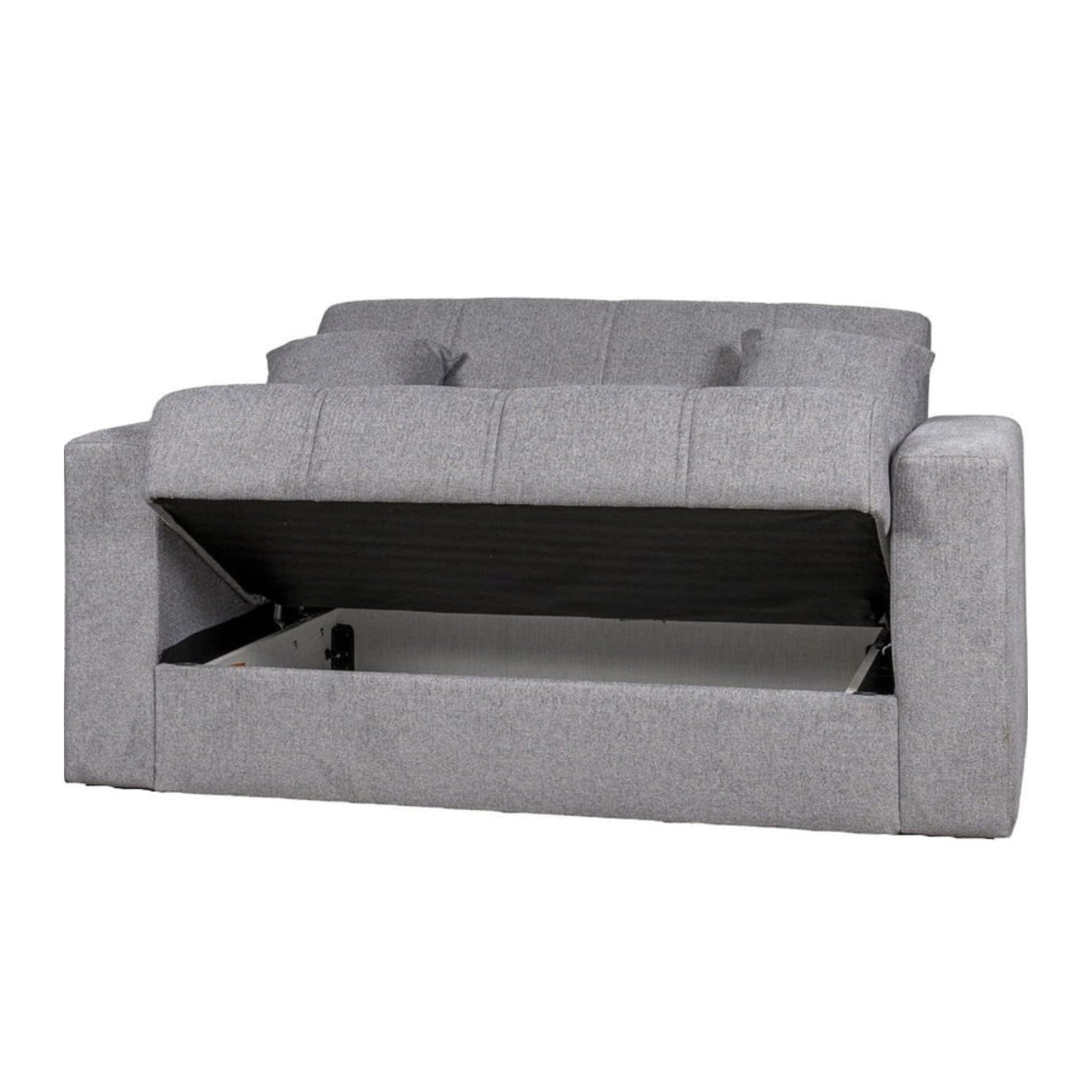 Divano 2 posti imbottito "Nora" con cassettone in tessuto cm 155x80 87h