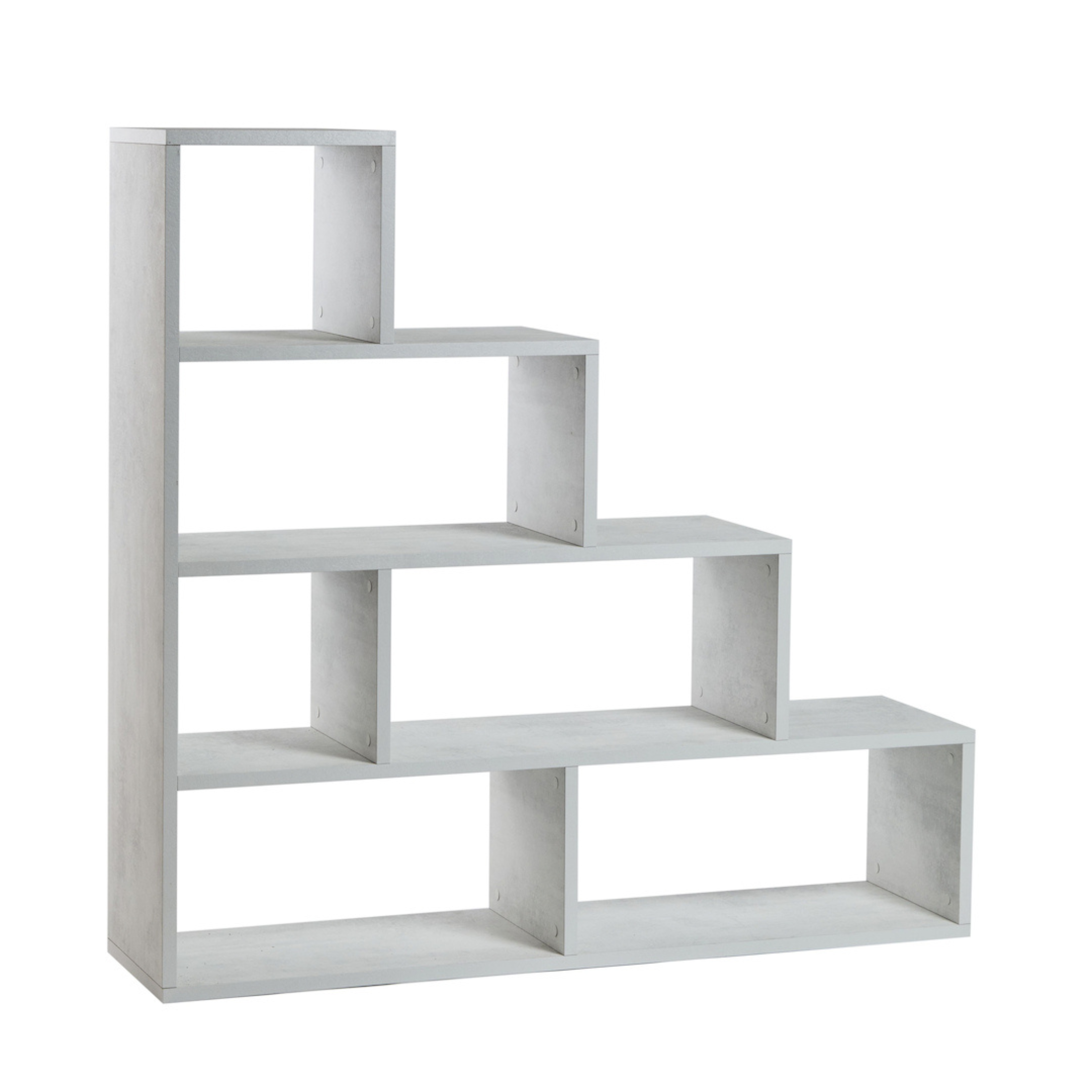 Librería escalera de madera "Sapienza" 4 niveles elegantes 150x38 cm 144h