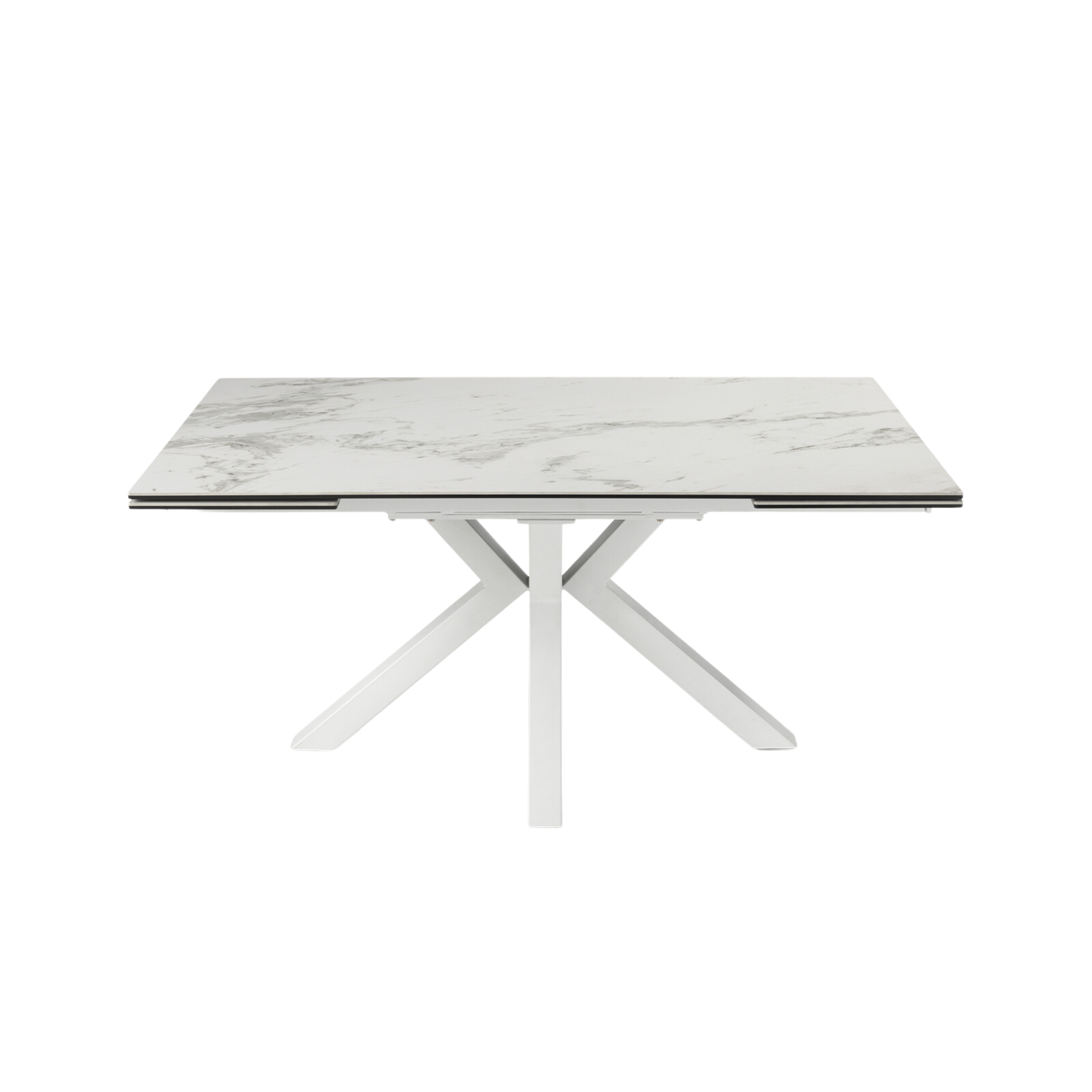 Tavolo moderno allungabile "Artik" con base in metallo fino a 10 posti