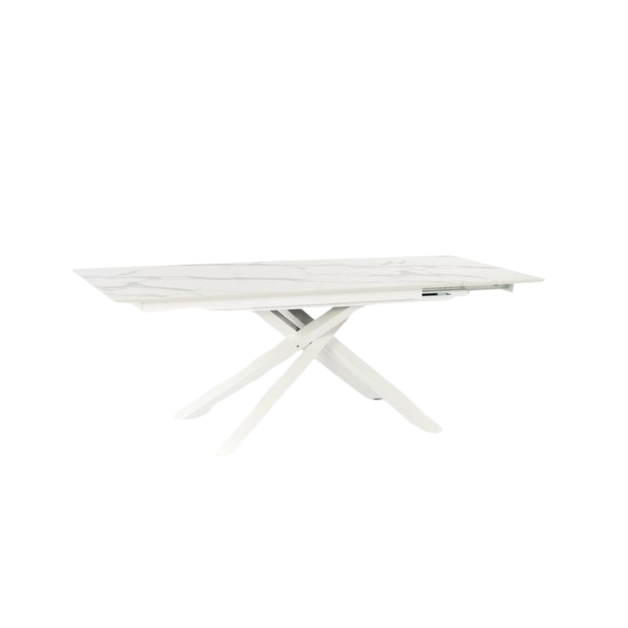 Tavolo allungabile "Jade" piano in HPL gambe in alluminio cm 170/270x90 76h