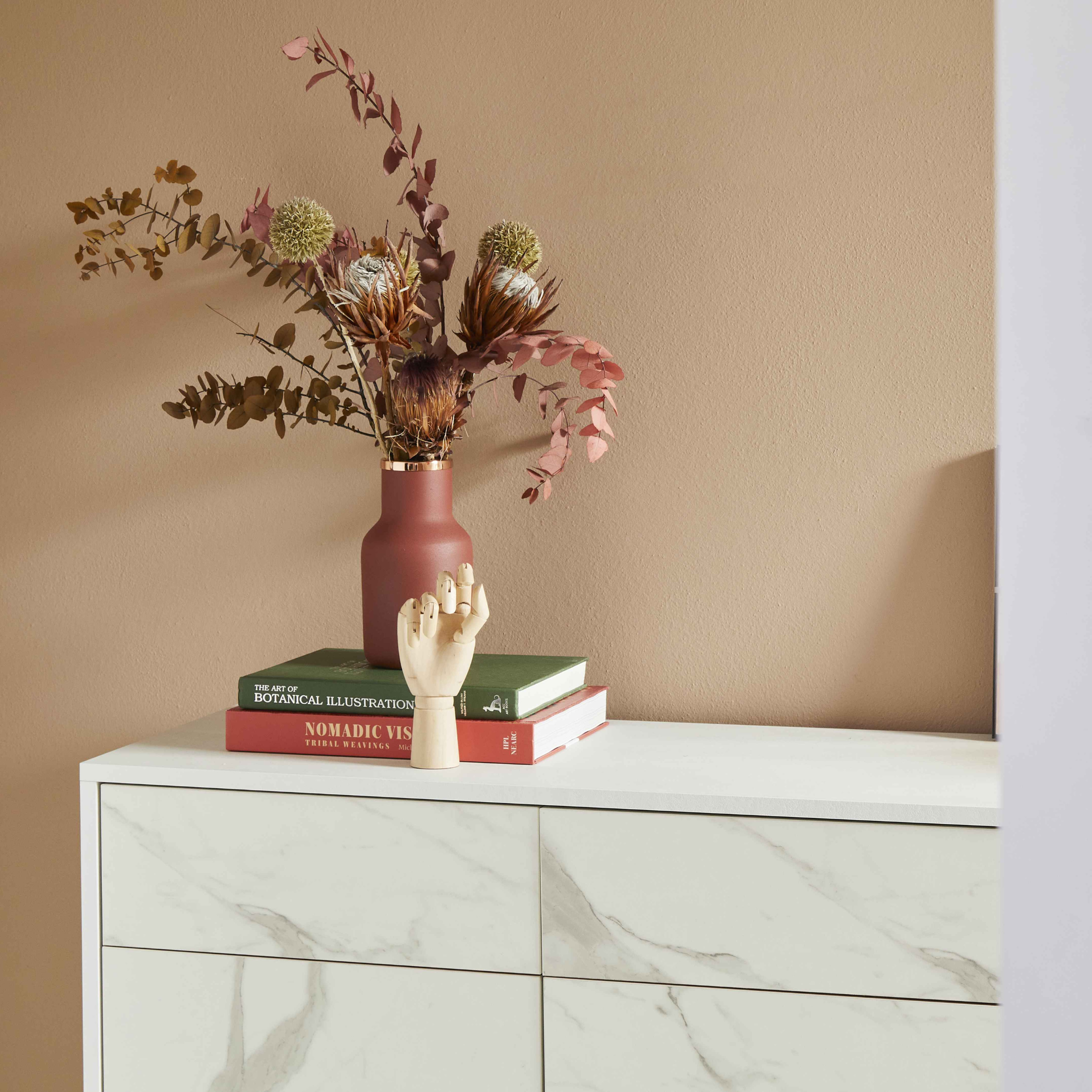 Mobile in legno 3 ante 3 cassetti "Angy" cass push cm 164x41 92h