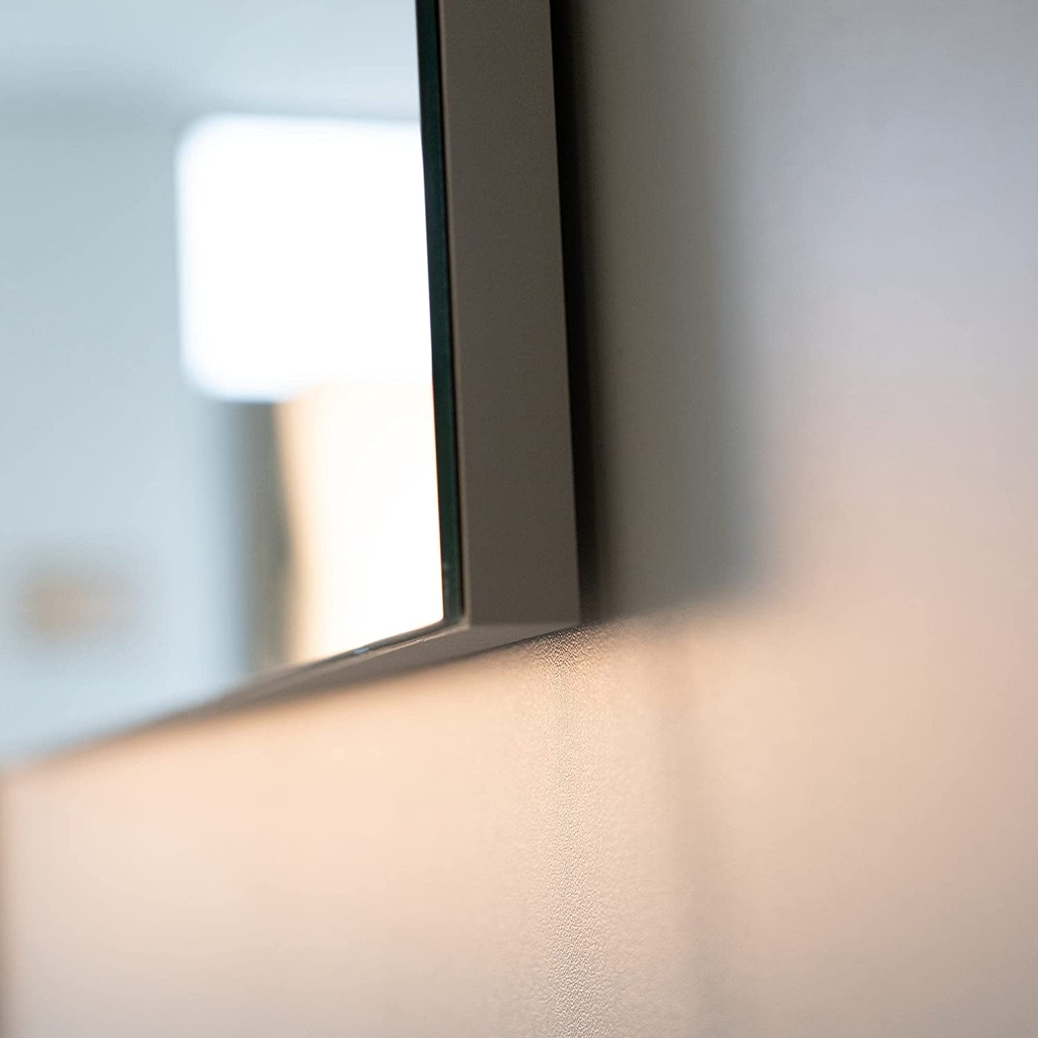 Mobile sotto lavabo "Oslo" da bagno in truciolare con specchio e luce led cm 80x46 53h