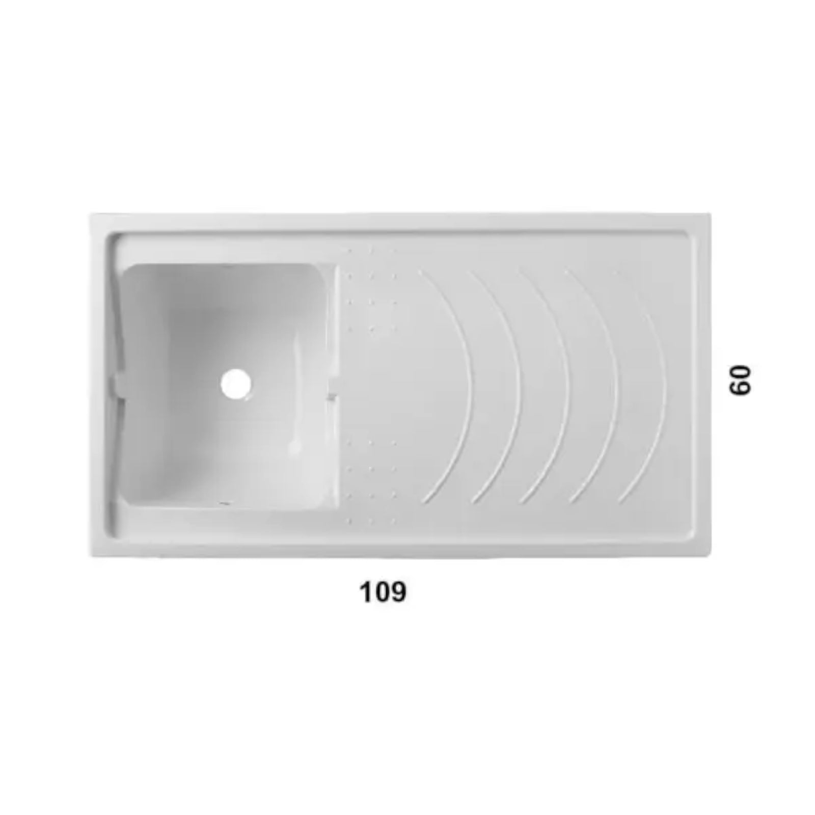 Mobile coprilavatrice "Brio1" in legno per interno vasca in resina cm 109x60 90h