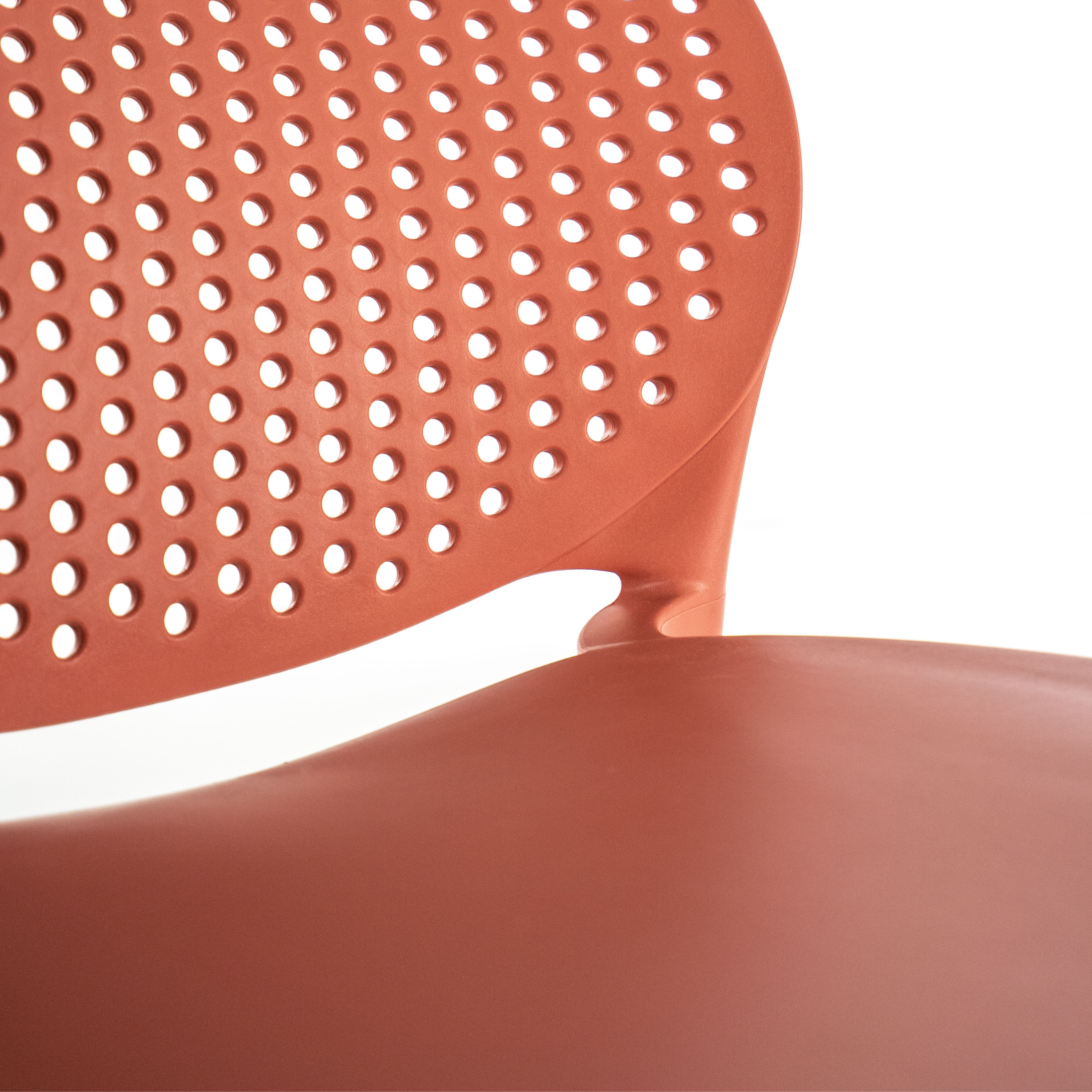 Tabouret haut empilable en PP avec repose-pieds "Spot" 46x42 cm 93h
