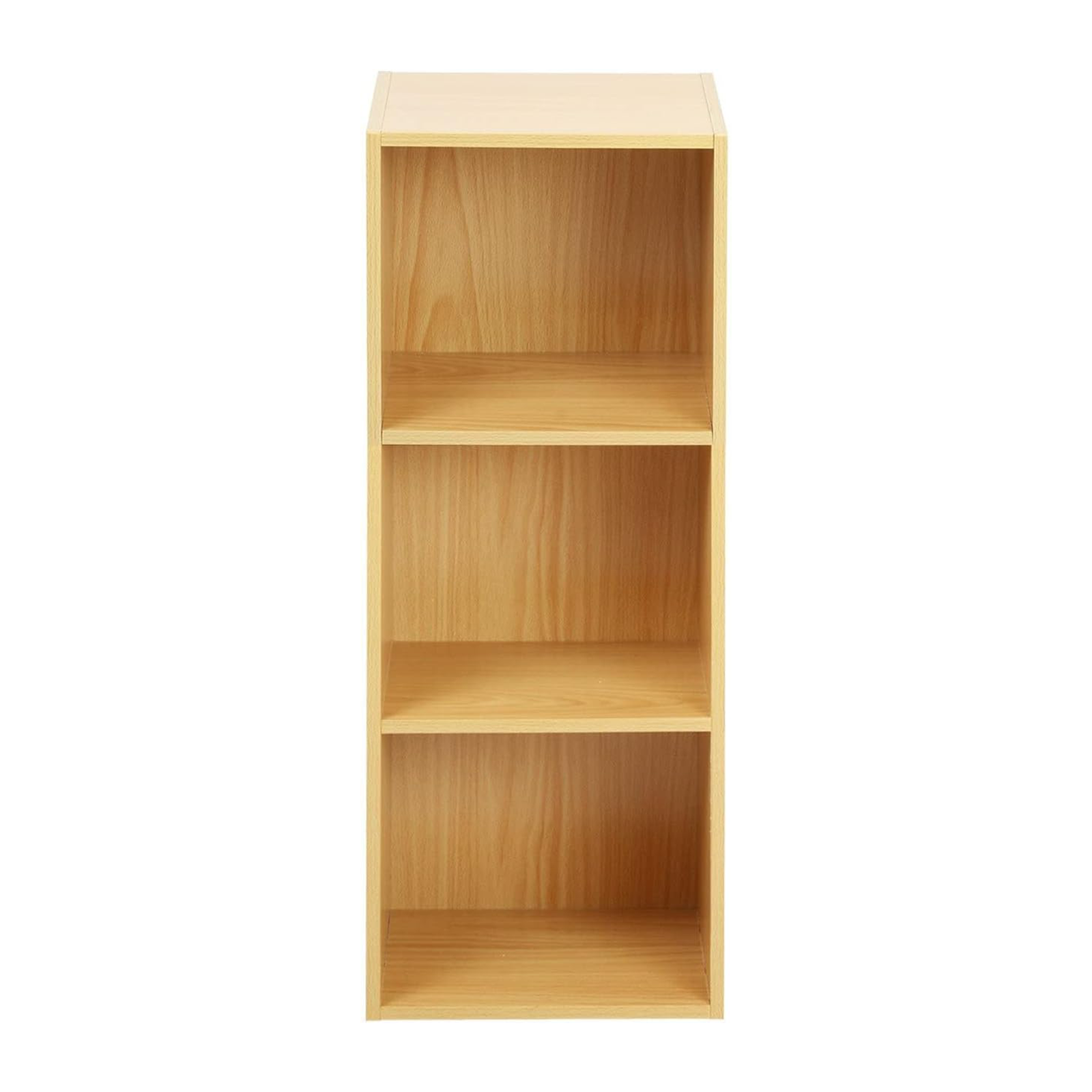 Bibliothèque ouverte haute Cubo à 3 compartiments en bois mélaminé 31x30 cm 91h