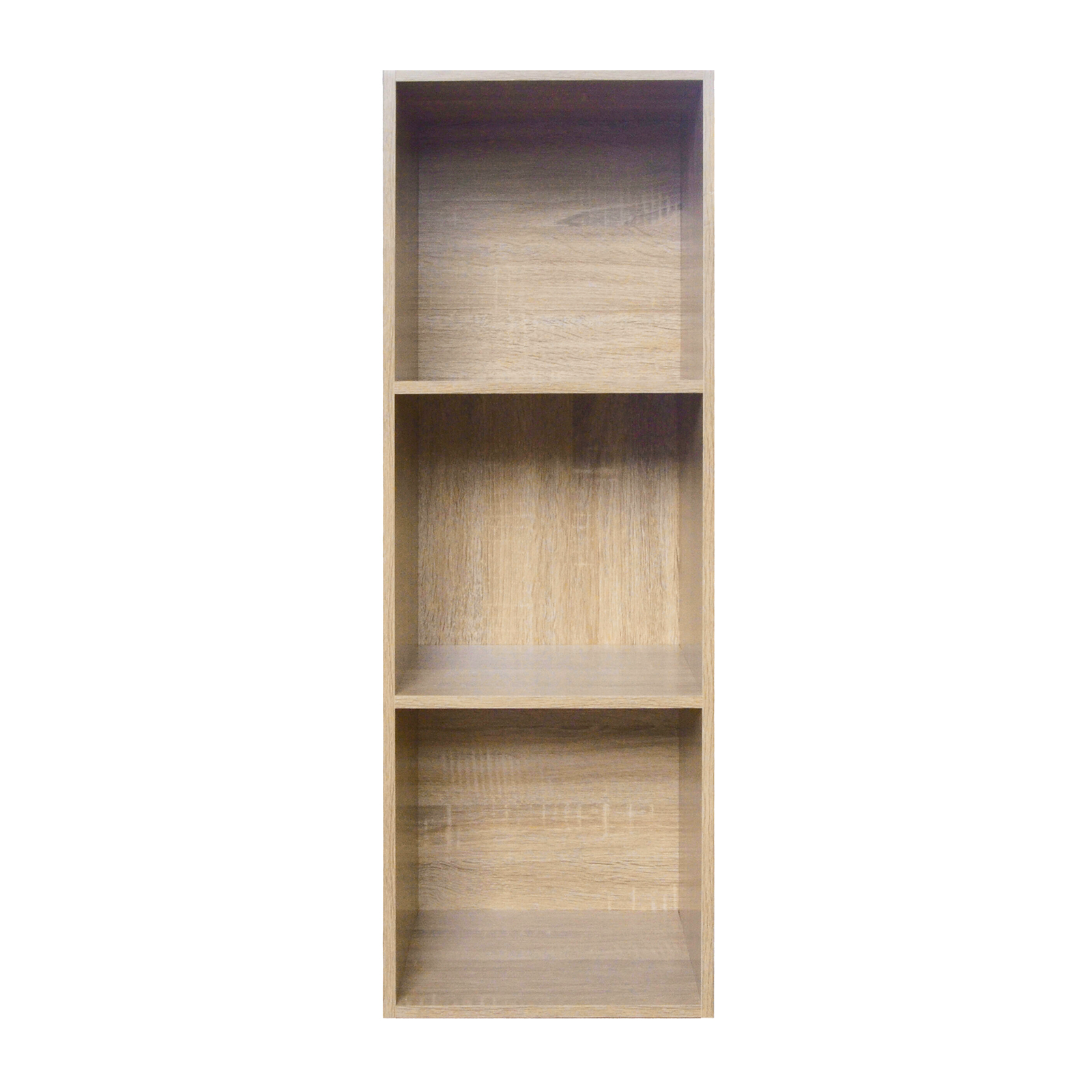 Bibliothèque ouverte haute Cubo à 3 compartiments en bois mélaminé 31x30 cm 91h