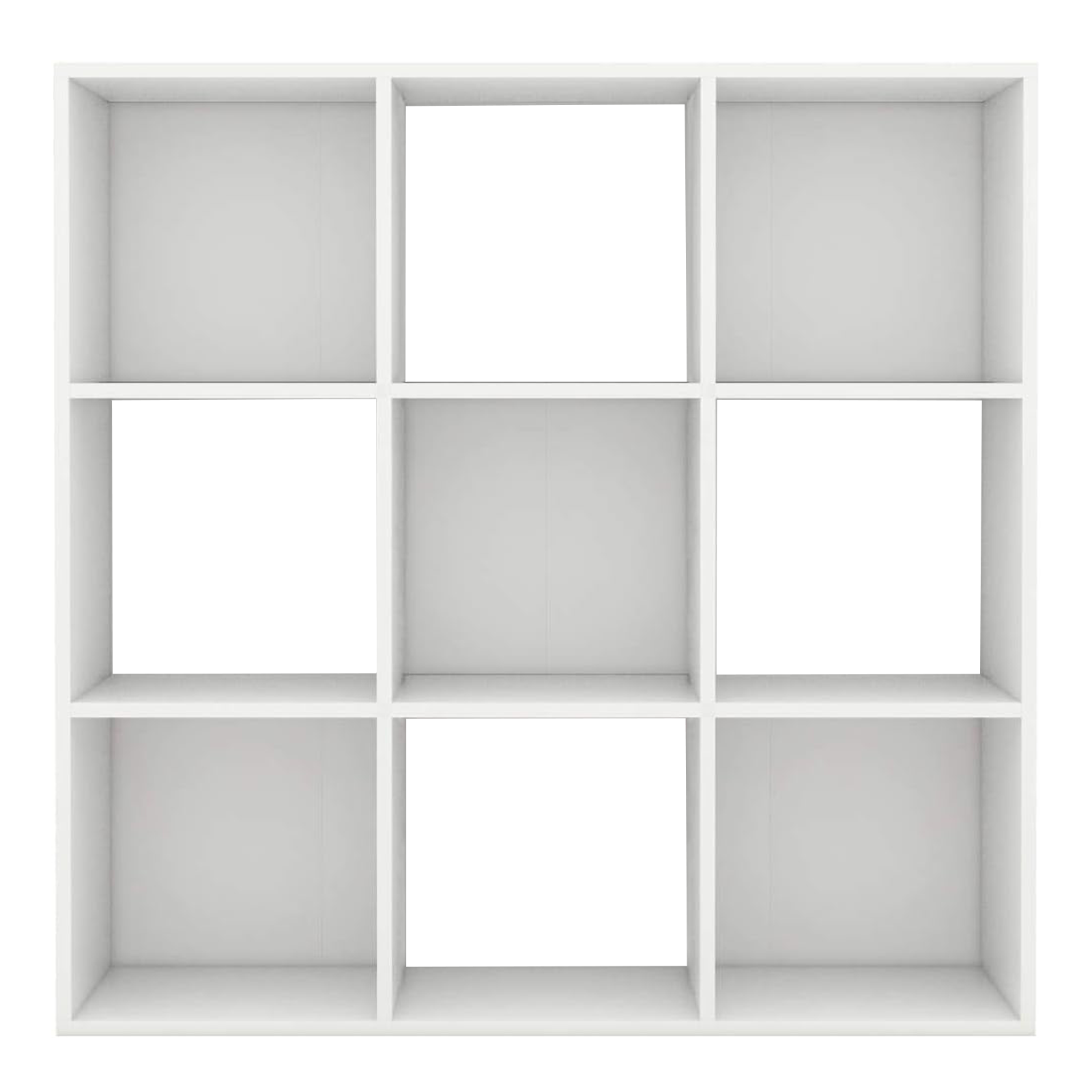 Libreria a giorno "Cubo" con 9 vani in legno melaminico cm 91x30 91h