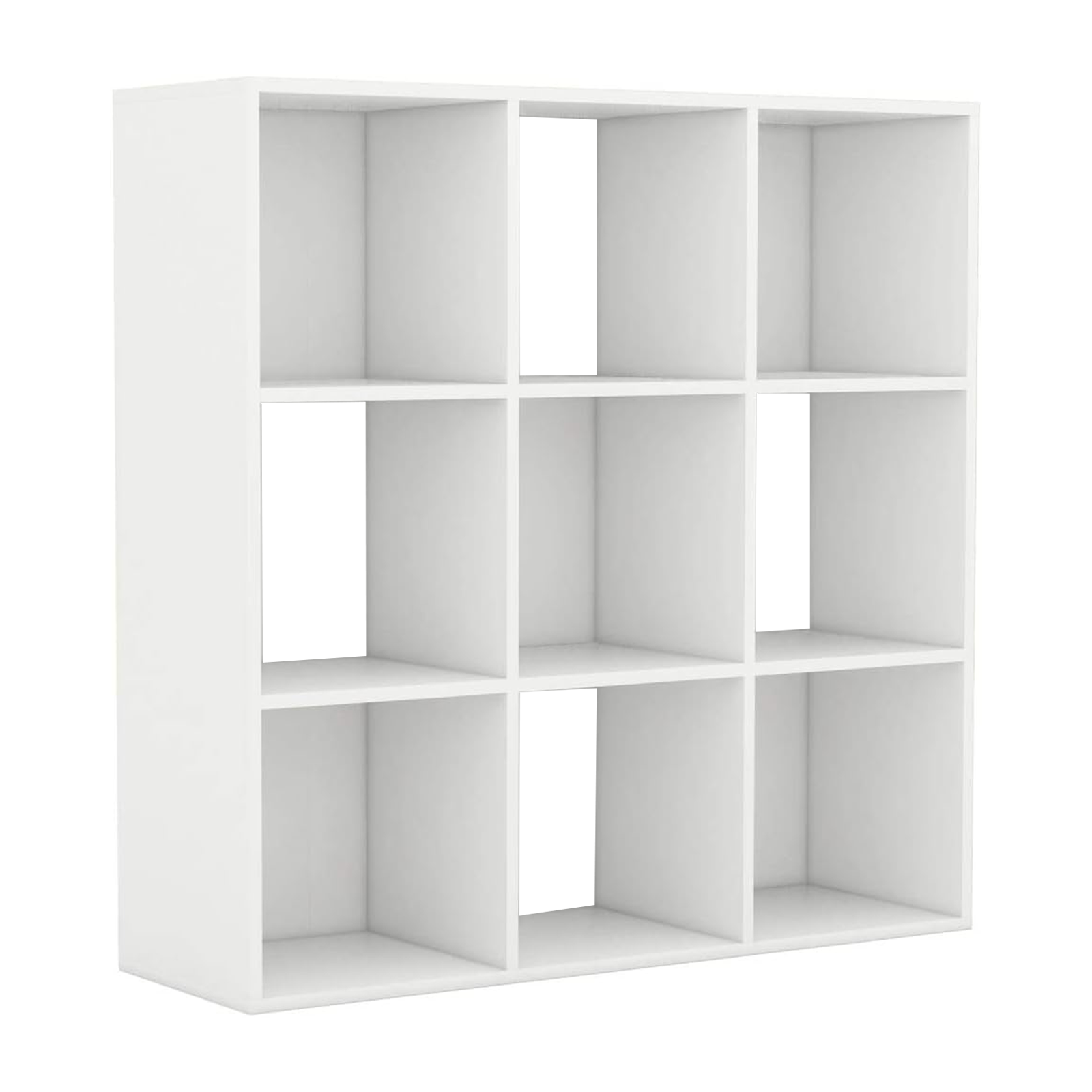 Libreria a giorno "Cubo" con 9 vani in legno melaminico cm 91x30 91h