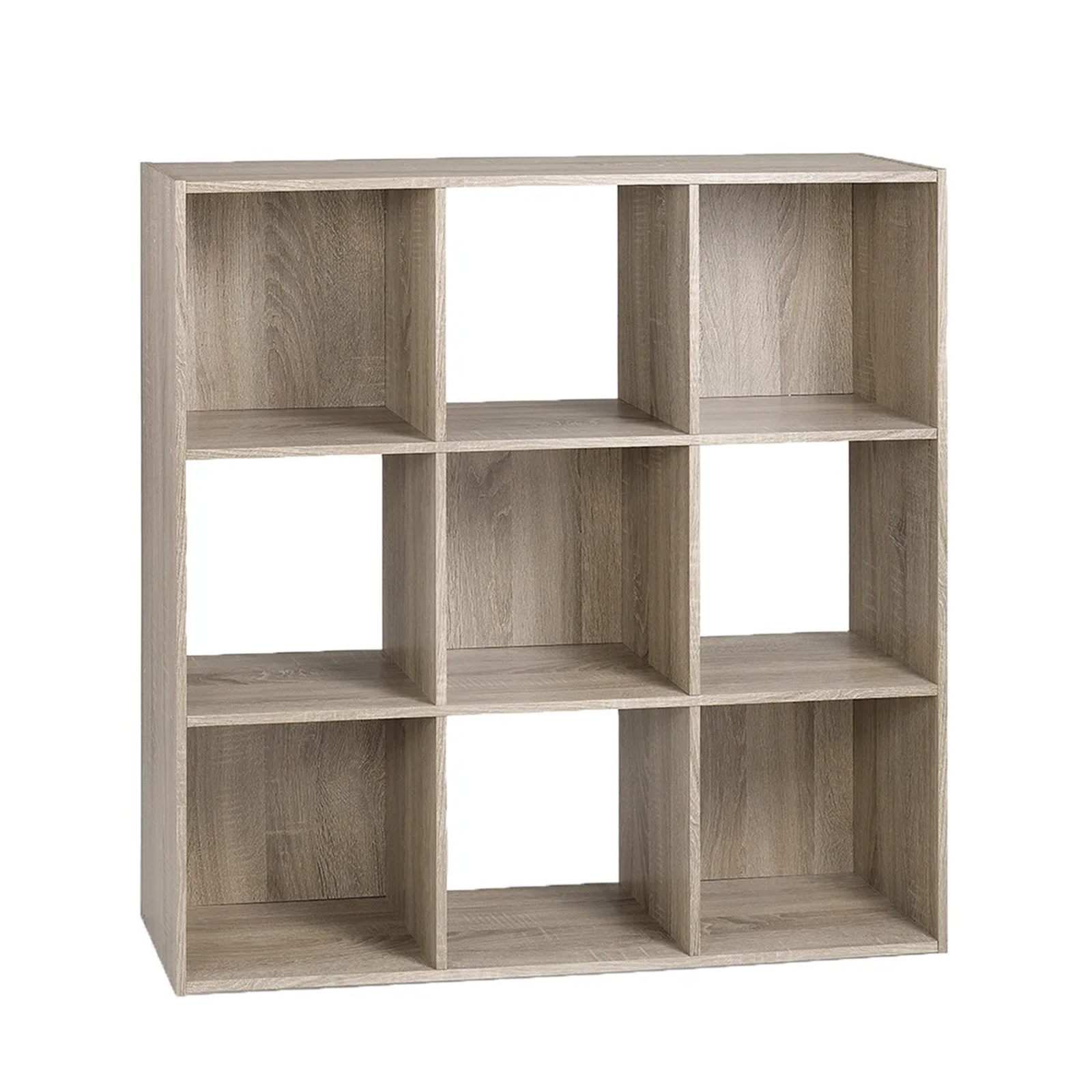 Libreria a giorno "Cubo" con 9 vani in legno melaminico cm 91x30 91h