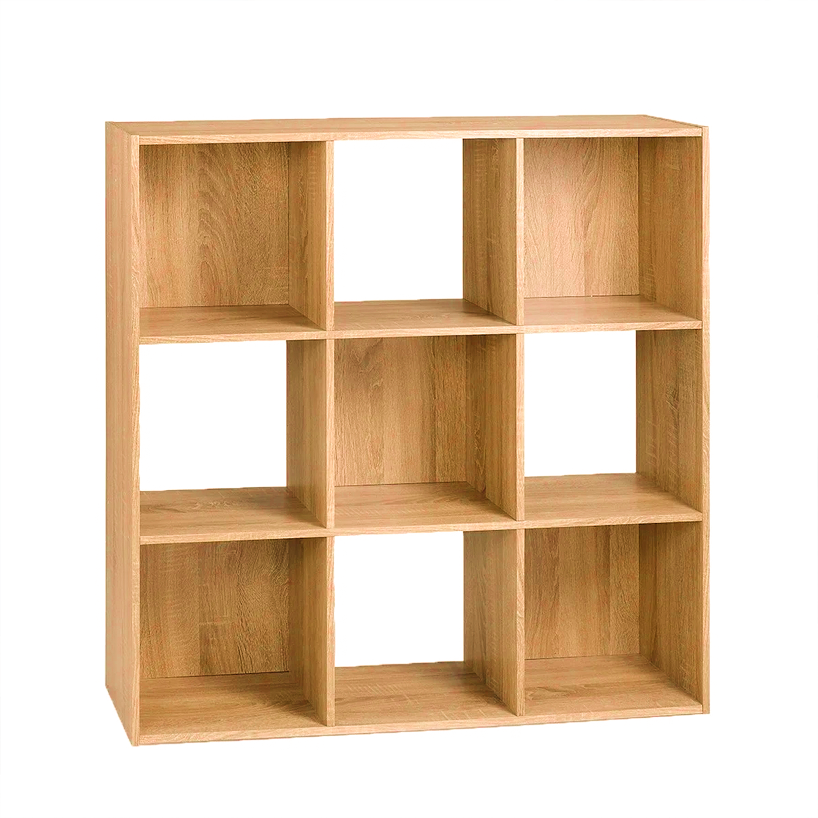 Libreria a giorno "Cubo" con 9 vani in legno melaminico cm 91x30 91h