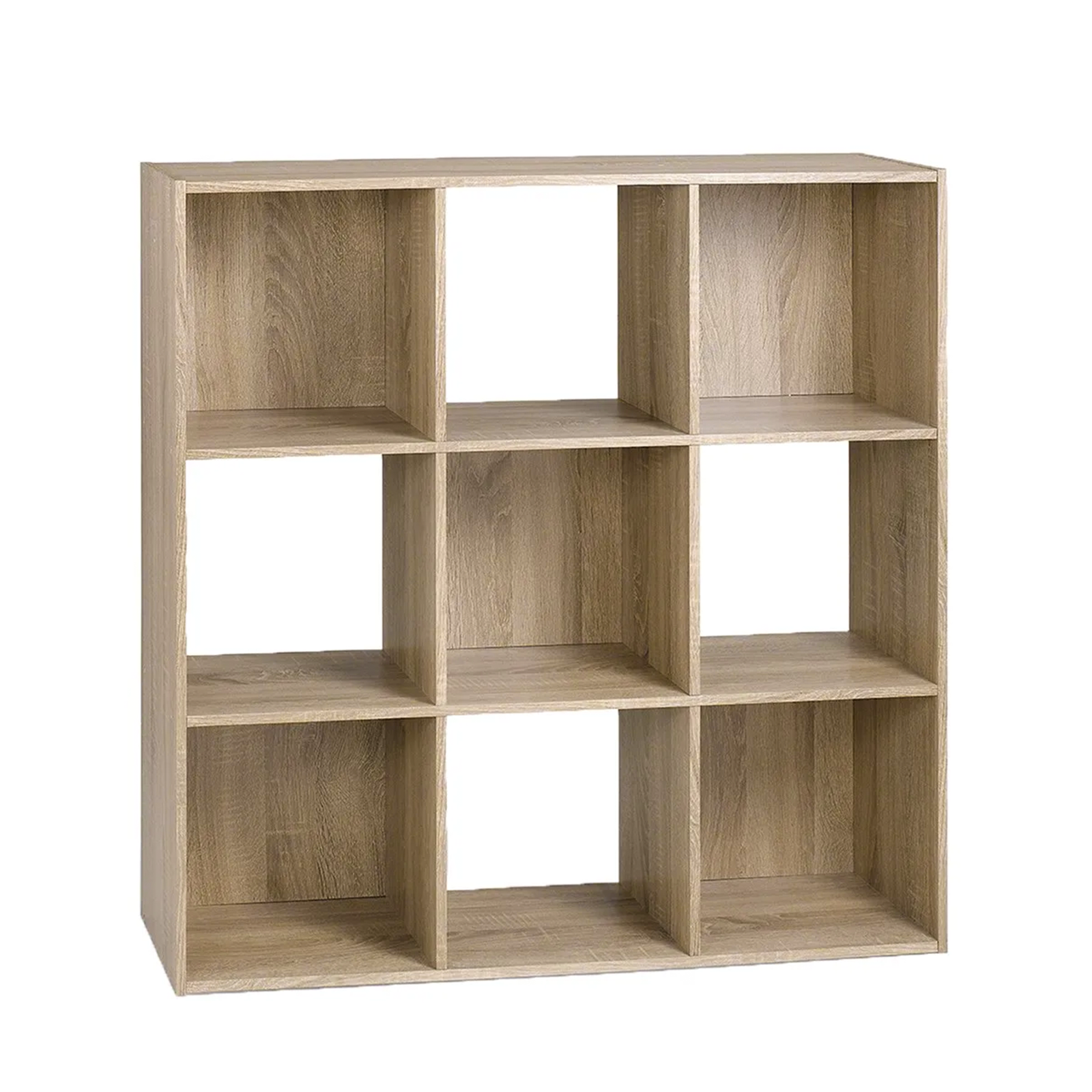 Libreria a giorno "Cubo" con 9 vani in legno melaminico cm 91x30 91h
