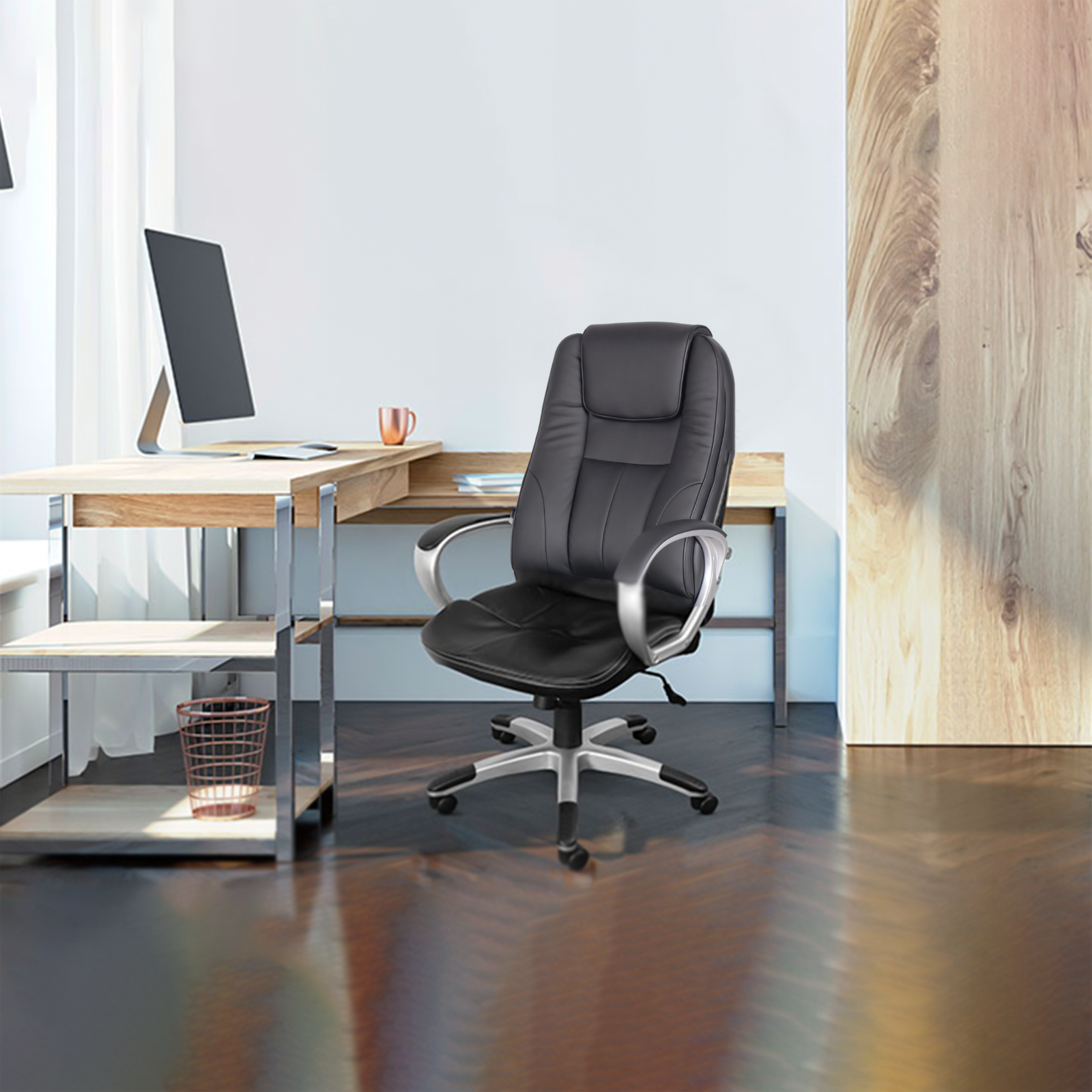 Silla de oficina giratoria 1426 sillón ejecutivo con ruedas y soporte gaming