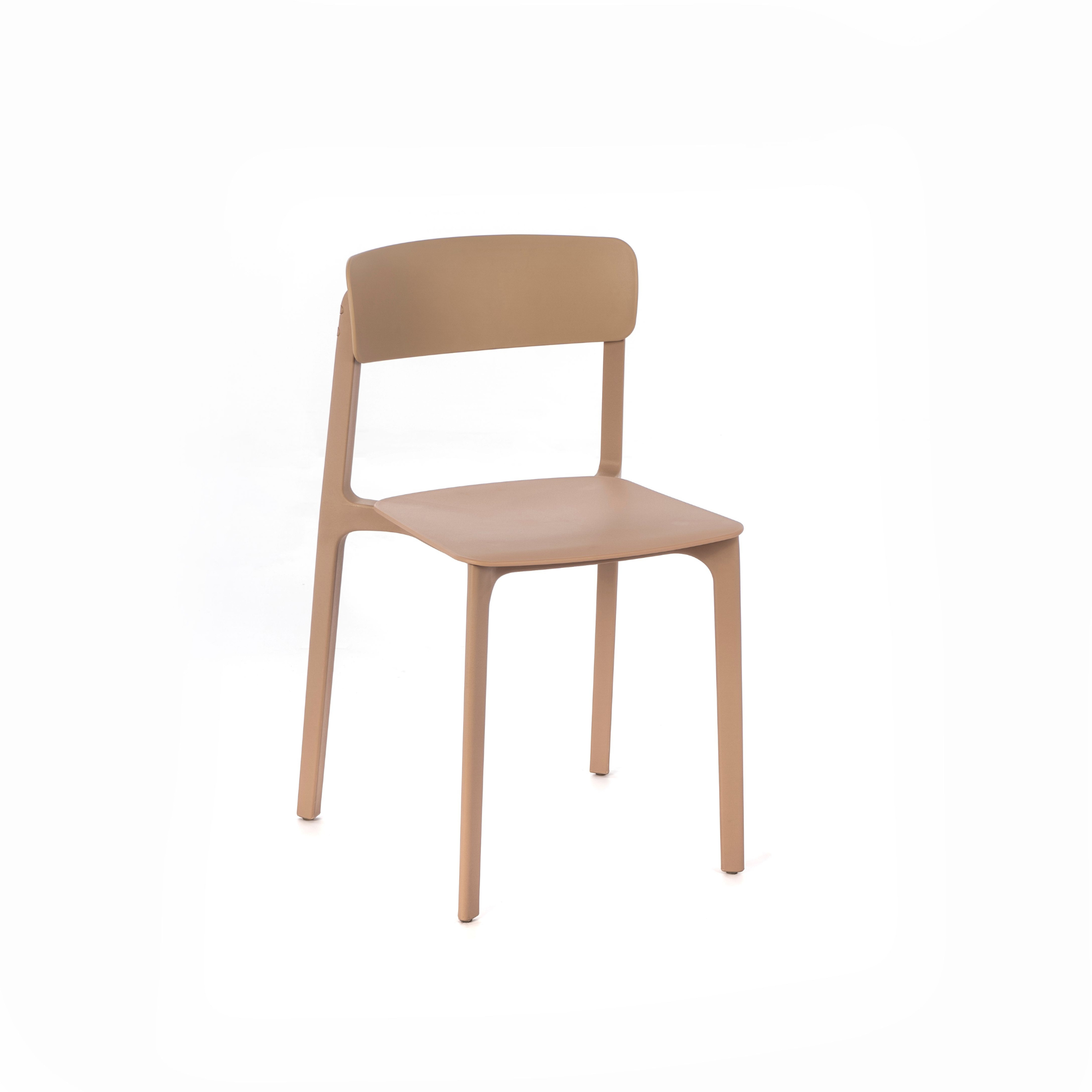 Set di sedie moderne in polipropilene "Easy" da pranzo impilabili