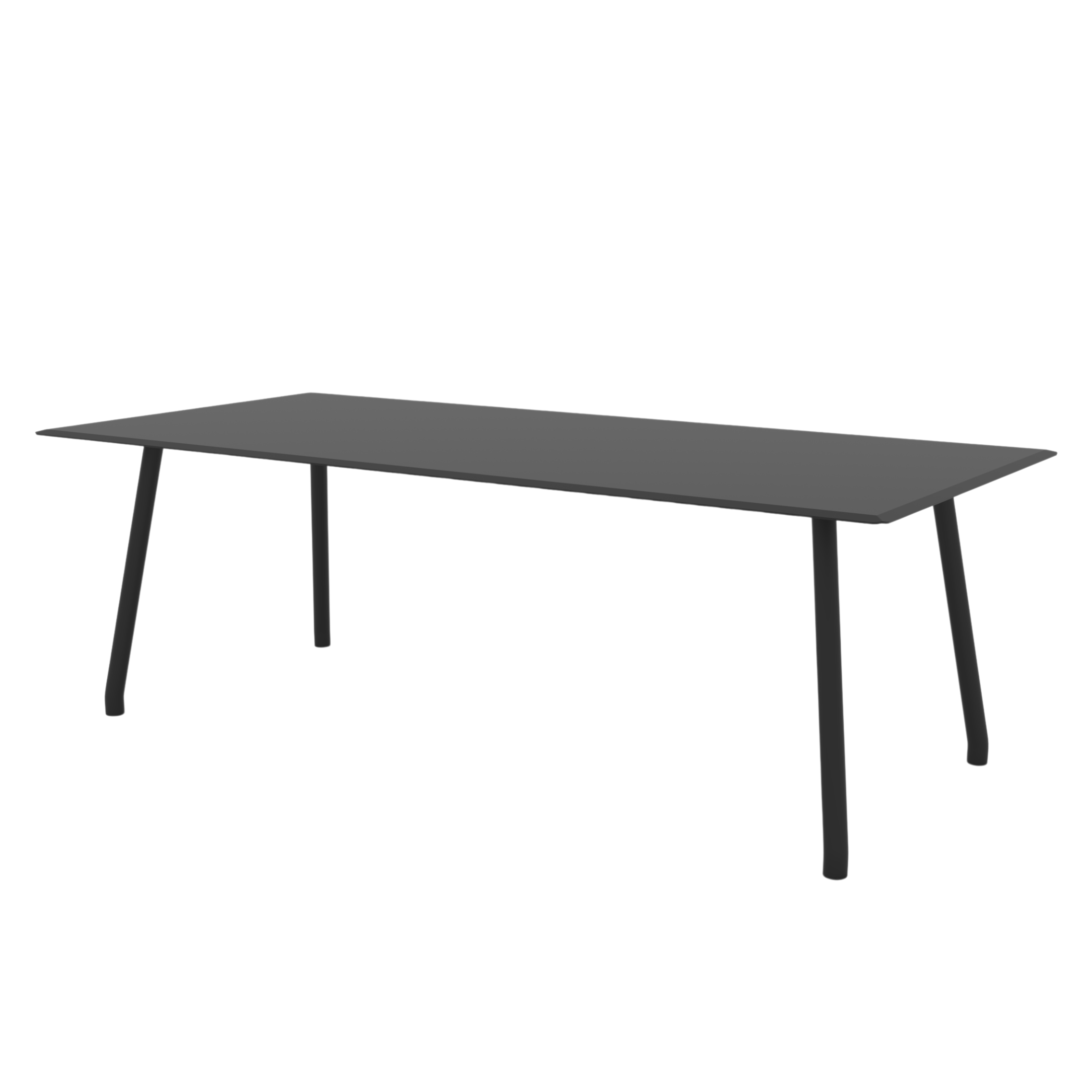 Table ronde en métal galvanisé "Roma" pour jardin démontable 130x130 cm 75h