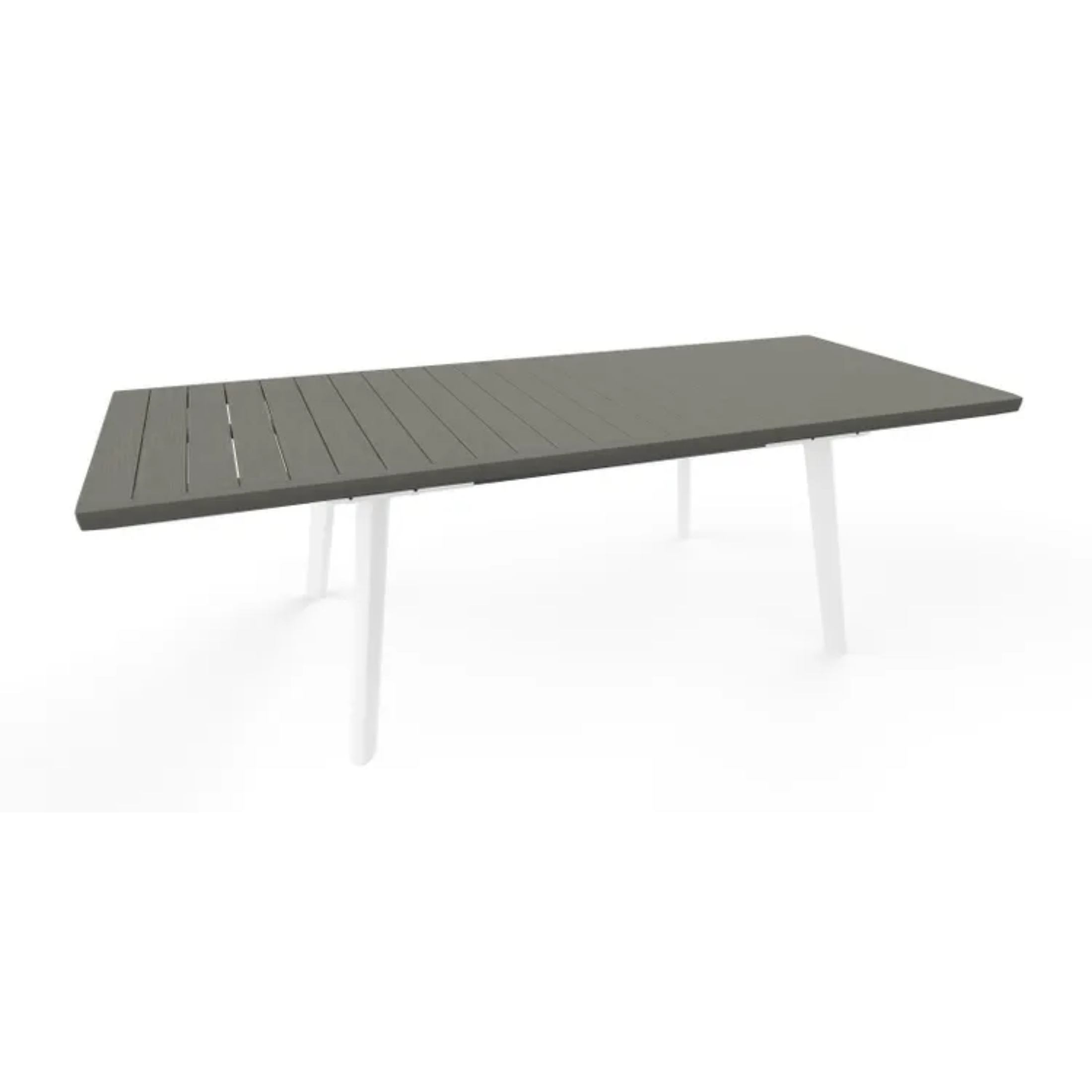 Tavolo per esterno "Harmony" estensibile in resina con doghe effetto legno cm 241x100,5 76,5h