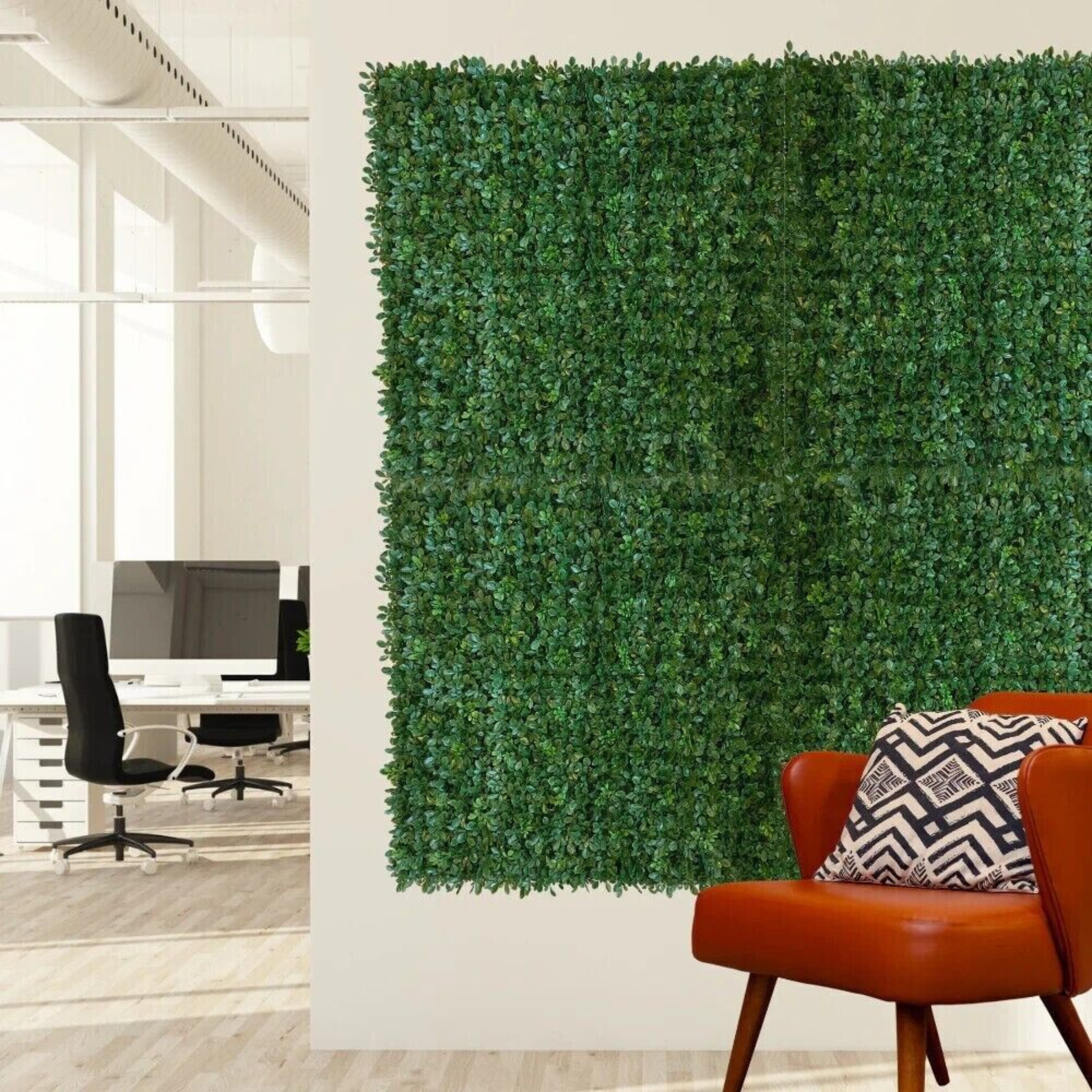 Set di 2 siepi artificiali "Plant" per parete in polipropilene cm 100x100