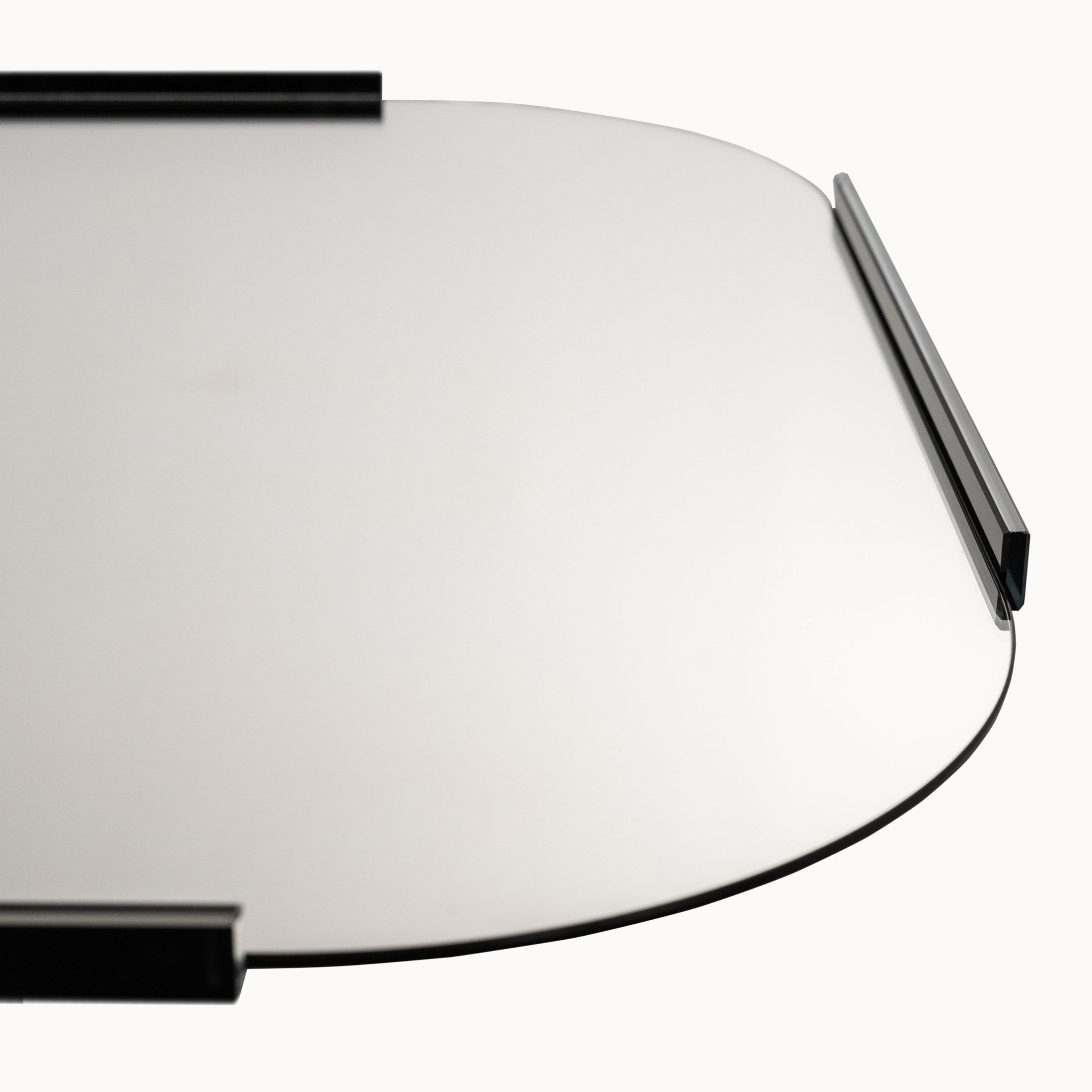 Specchio da parete "Colin" in metallo e vetro cm 61x2 61h