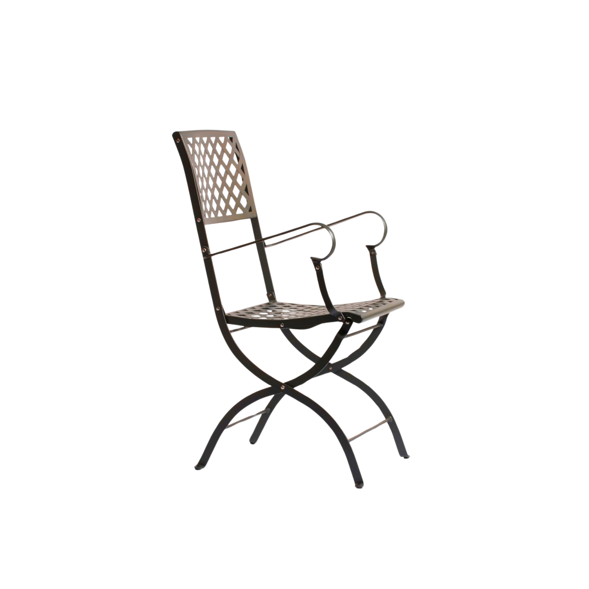 Fauteuil de jardin pliant en métal "Printemps" 52x56 cm 90h