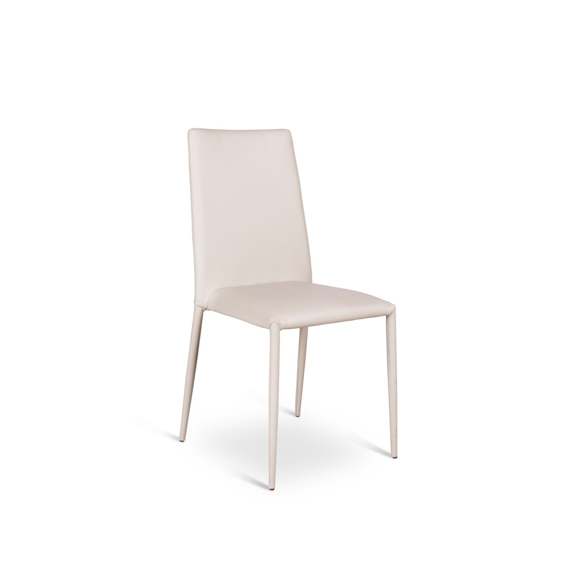 Silla moderna "Cleo" acolchada en símil piel apilable 42x40 cm 96h