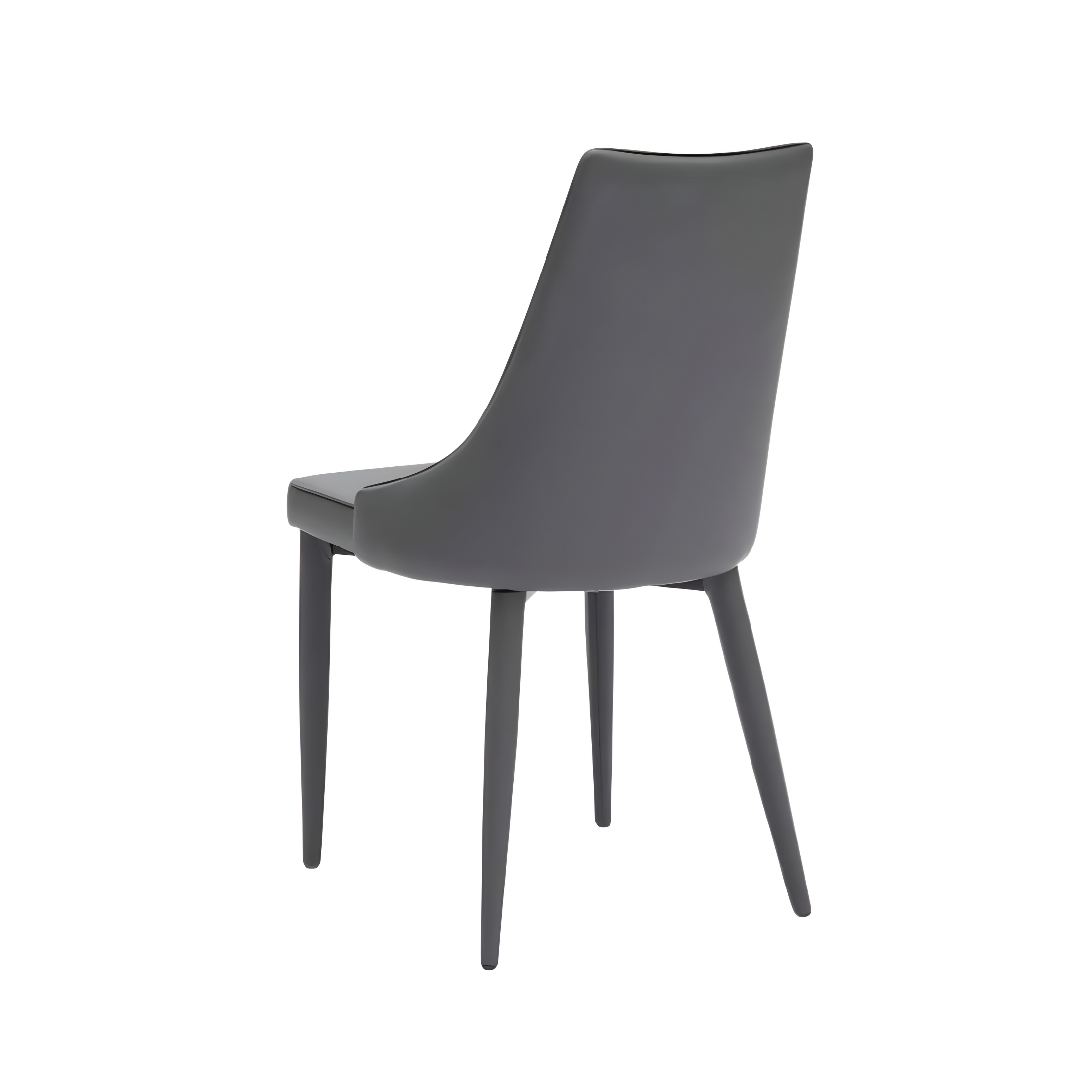 Silla acolchada símil piel "Myriam" sillón moderno 46x46 cm 91h