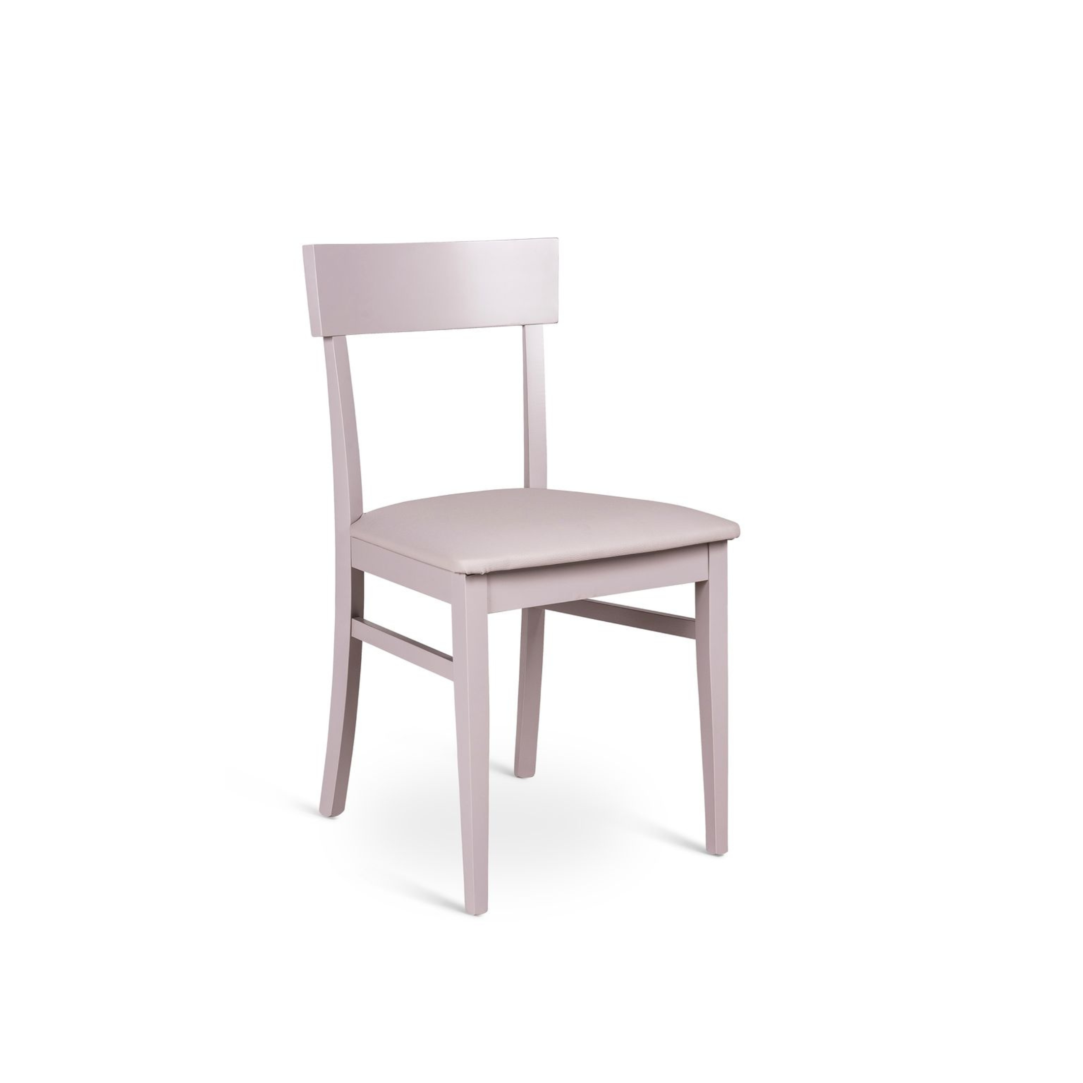 Chaise moderne "Monaco" rembourrée en bois laqué 45x44 cm 82h