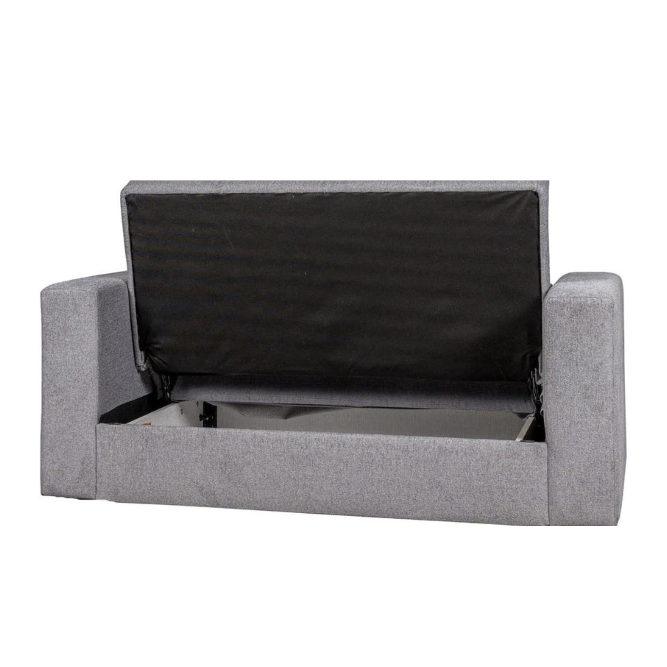 Divano 2 posti imbottito "Nora" con cassettone in tessuto cm 155x80 87h