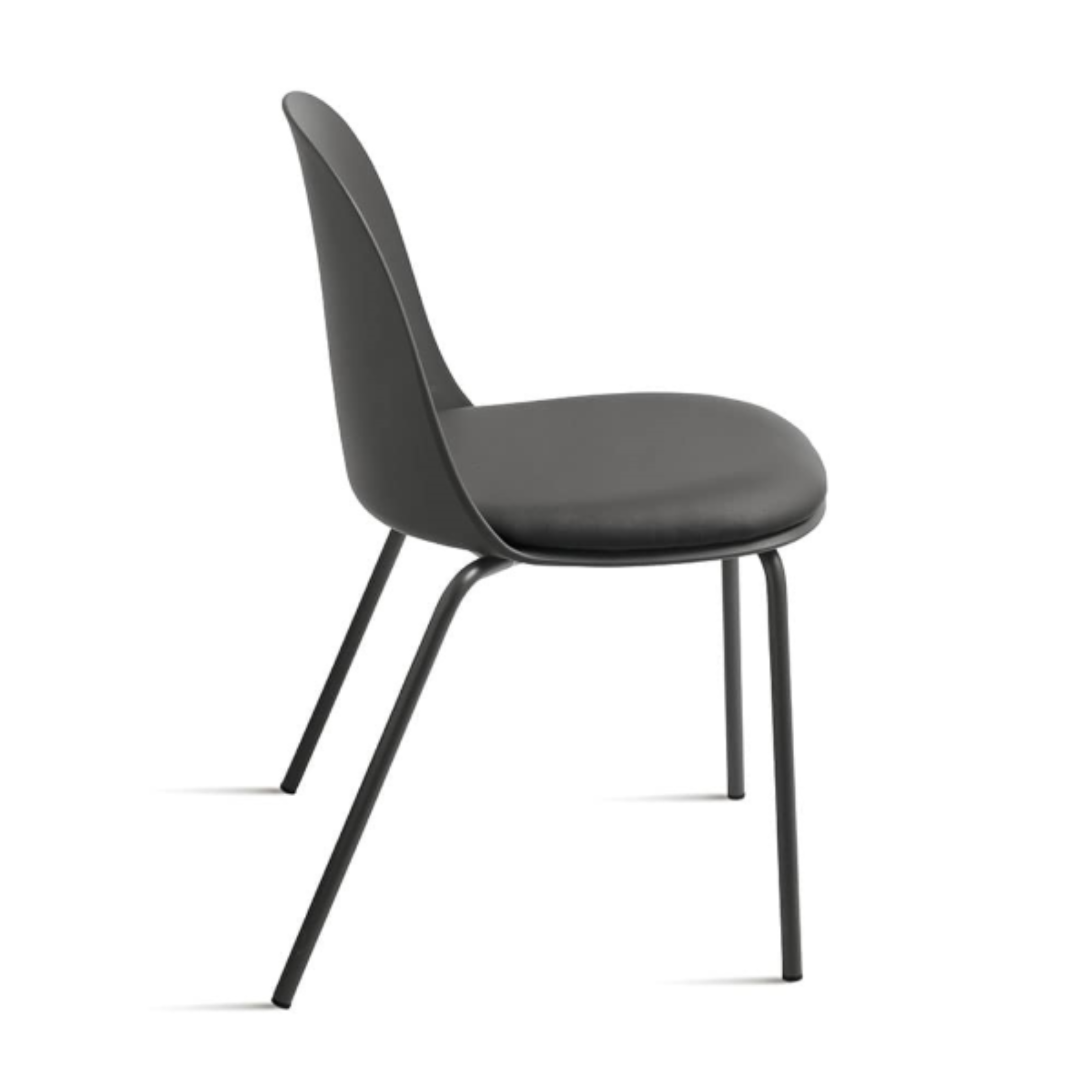 Silla moderna acolchada "Lete" de polipropileno 50x52 h80 cm