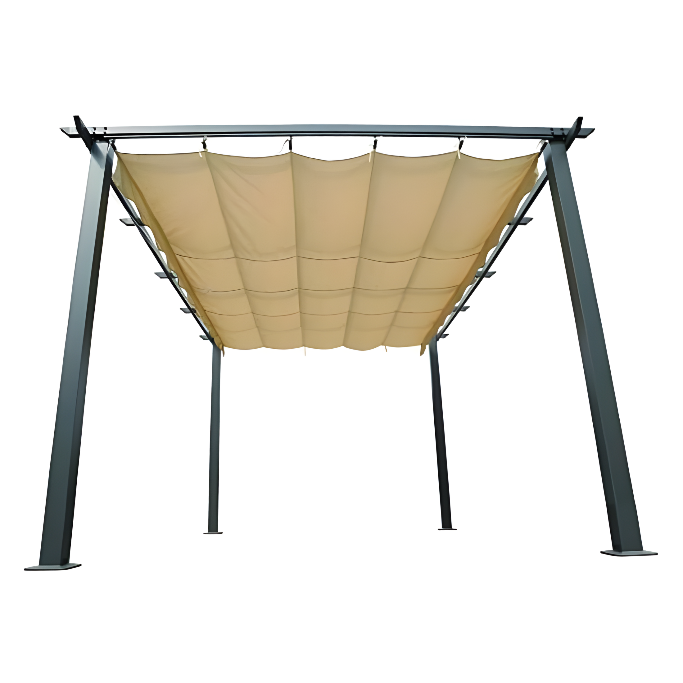 Gazebo in alluminio scorrevole "Sun" con telo di copertura cm 400x300 230h