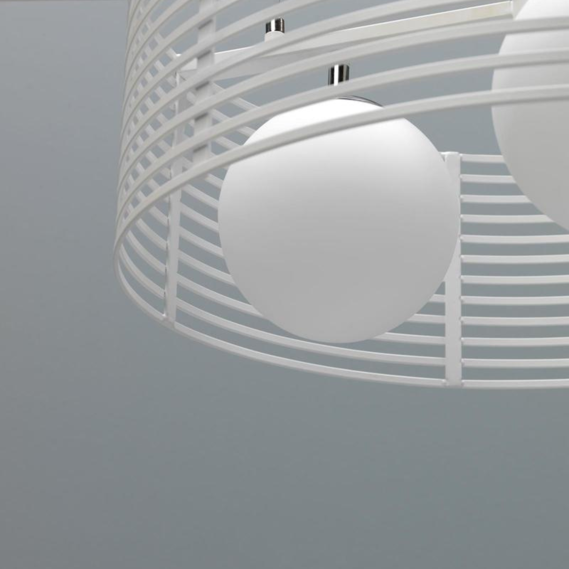 Lampada a sospensione in metallo "Cage" 3 lampadine cavo regolabile