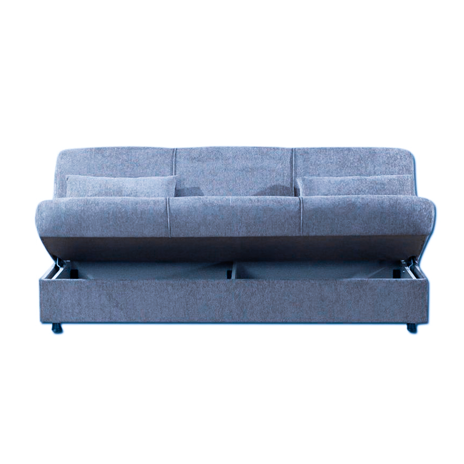 Divano prontoletto con contenitore "Cosy" a 3 posti in tessuto cm 190x64 90h