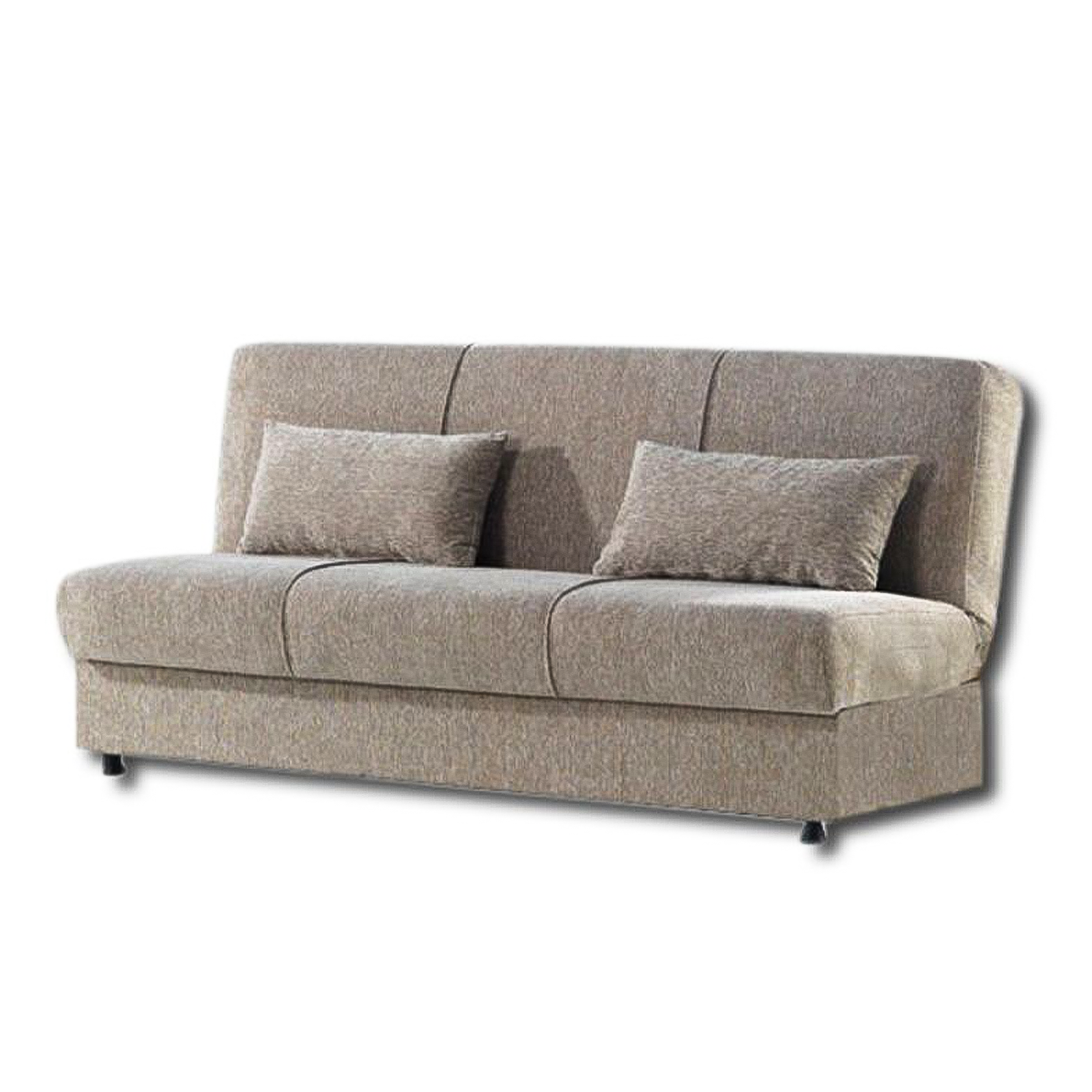 Divano prontoletto con contenitore "Cosy" a 3 posti in tessuto cm 190x64 90h