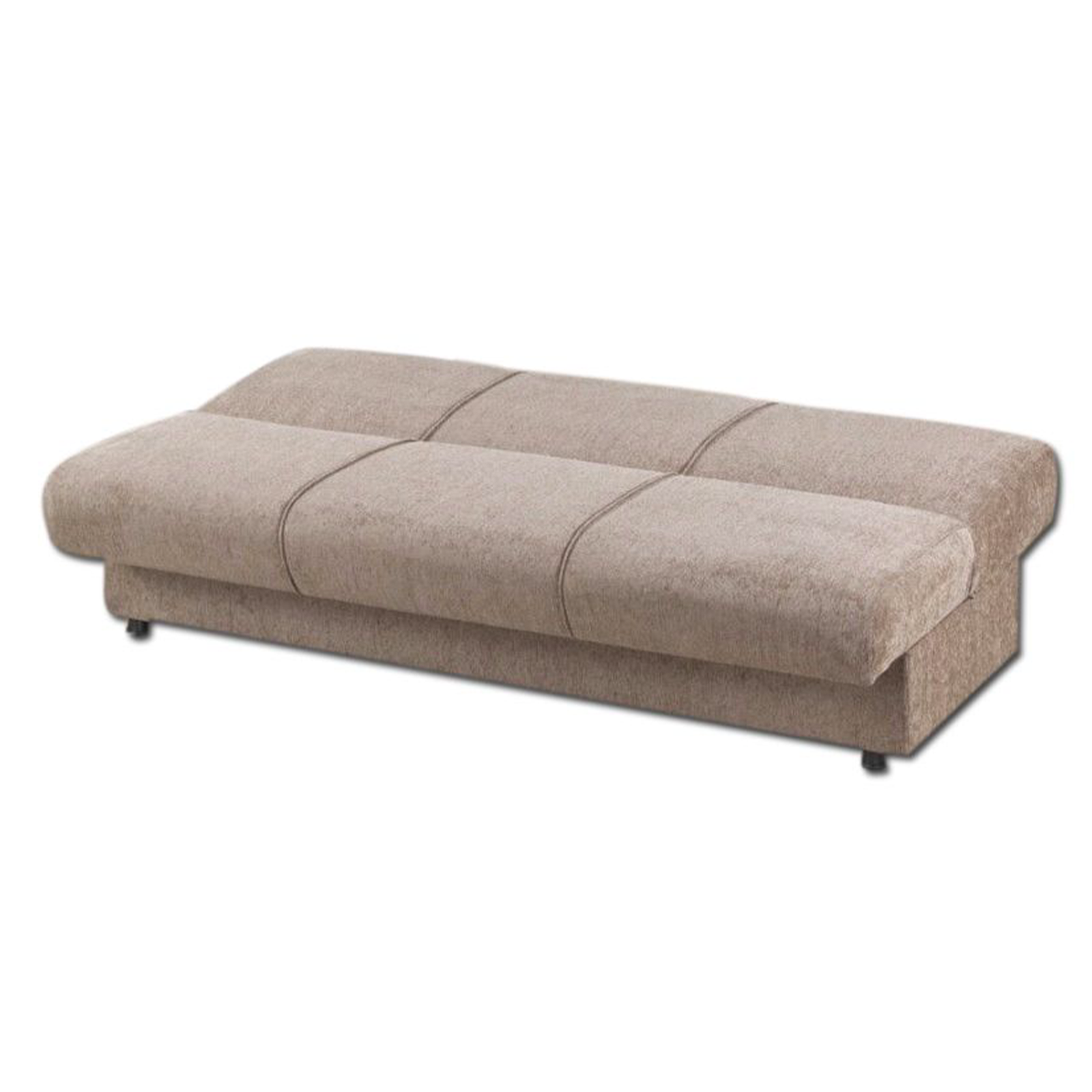 Divano prontoletto con contenitore "Cosy" a 3 posti in tessuto cm 190x64 90h