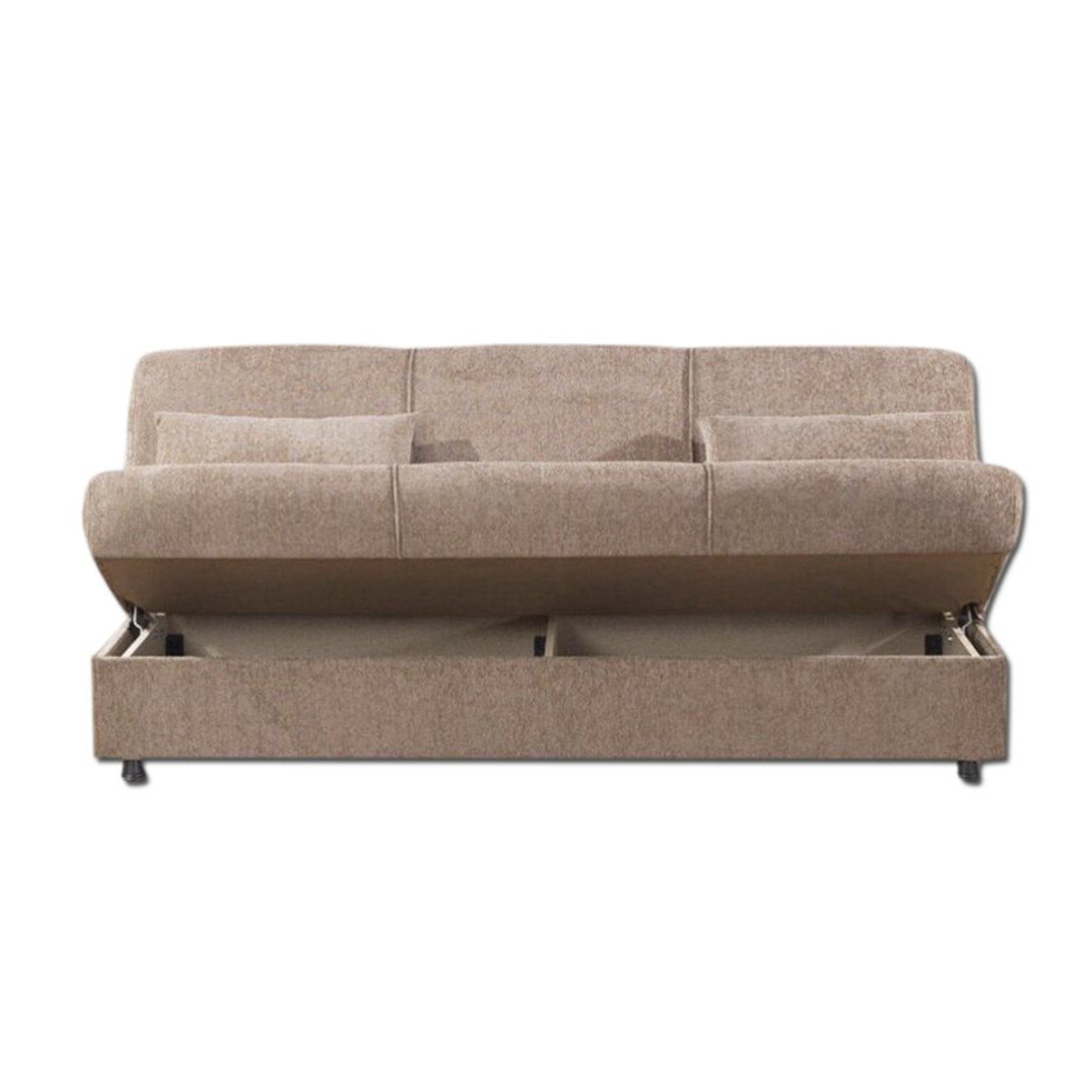Divano prontoletto con contenitore "Cosy" a 3 posti in tessuto cm 190x64 90h