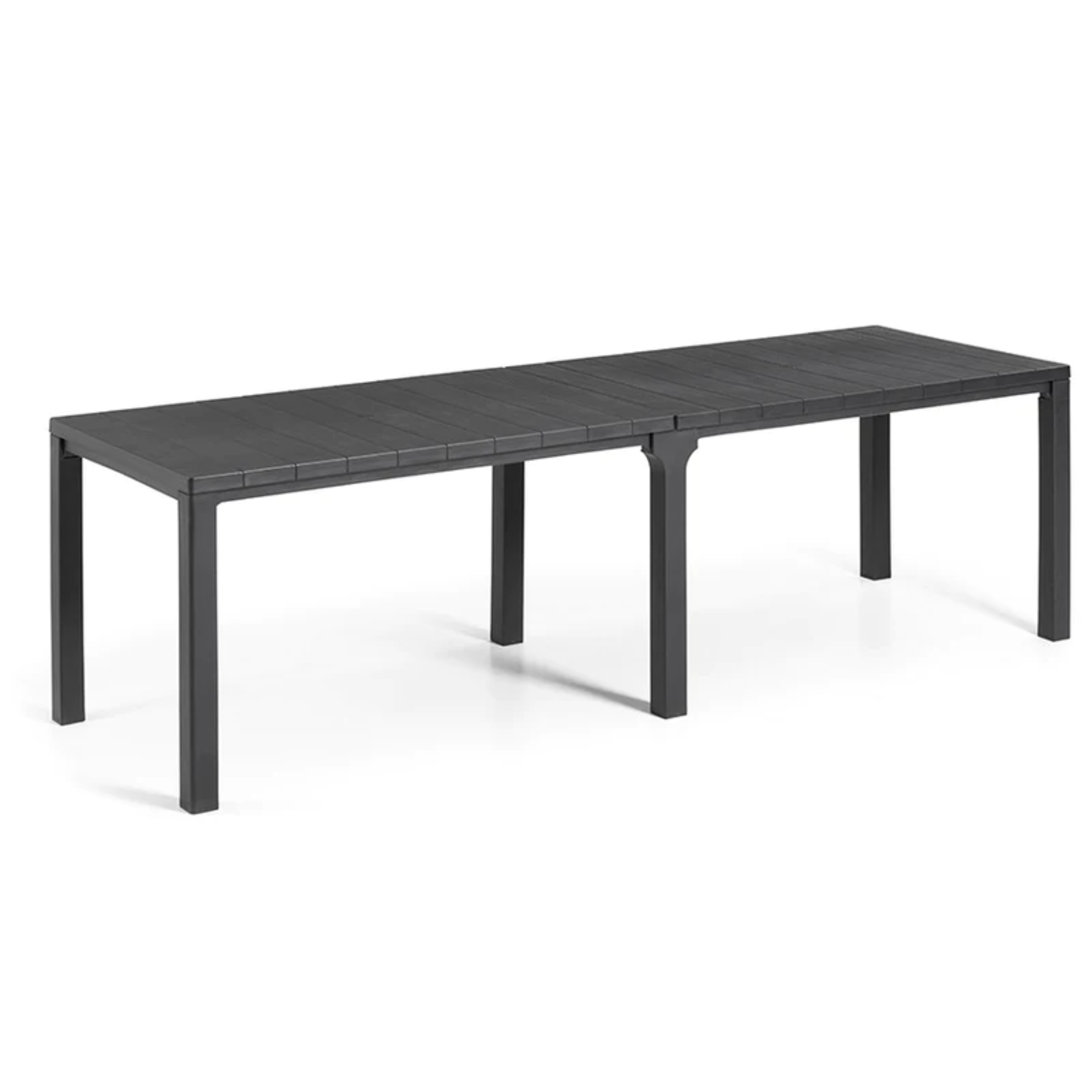 Tavolo da esterno "Julie" dogato in resina quadrato e rettangolare per giardino cm 295x90 74,5h