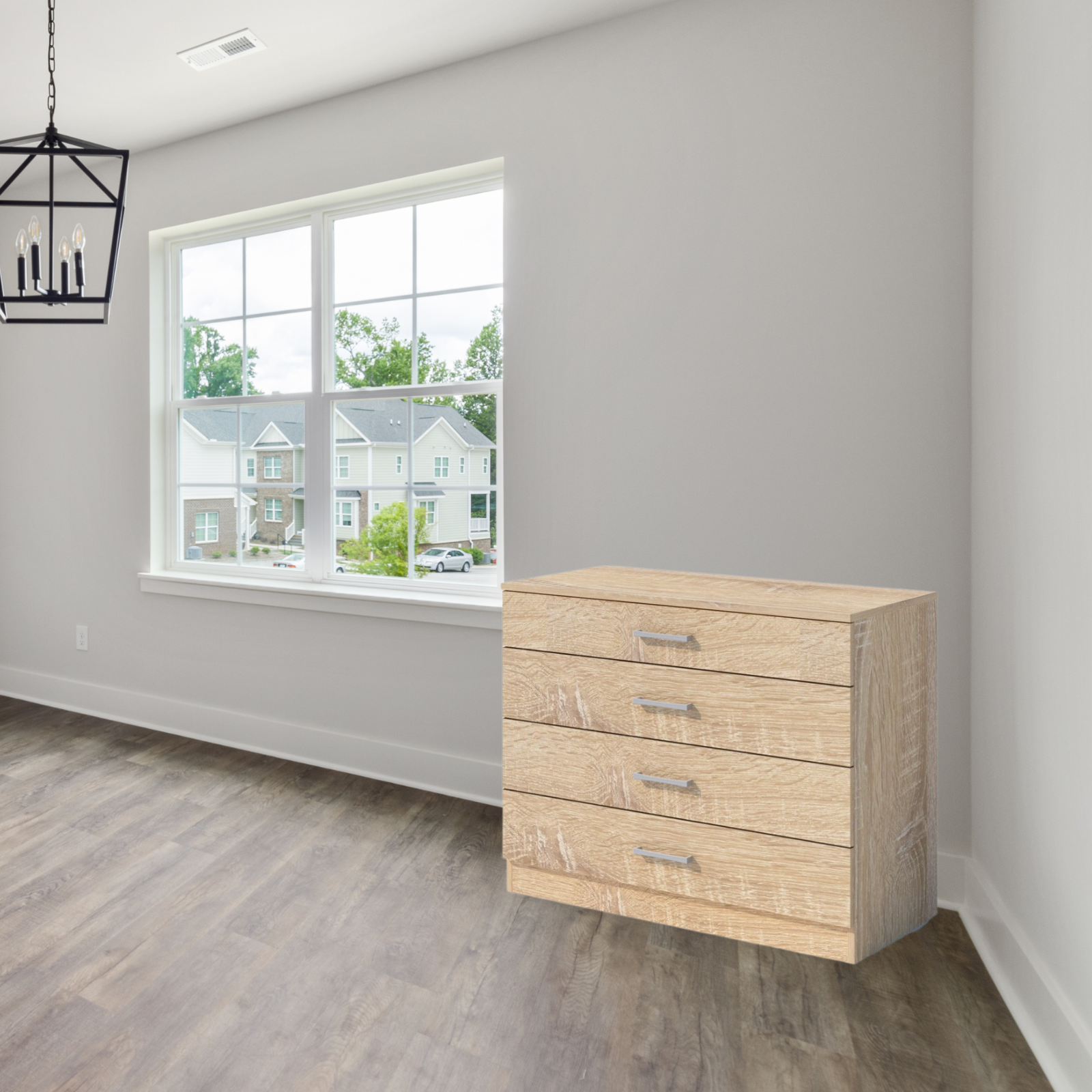 Cassettiera per camera da letto "Cassettone" in legno a 4 cassetti cm 70x40 72h