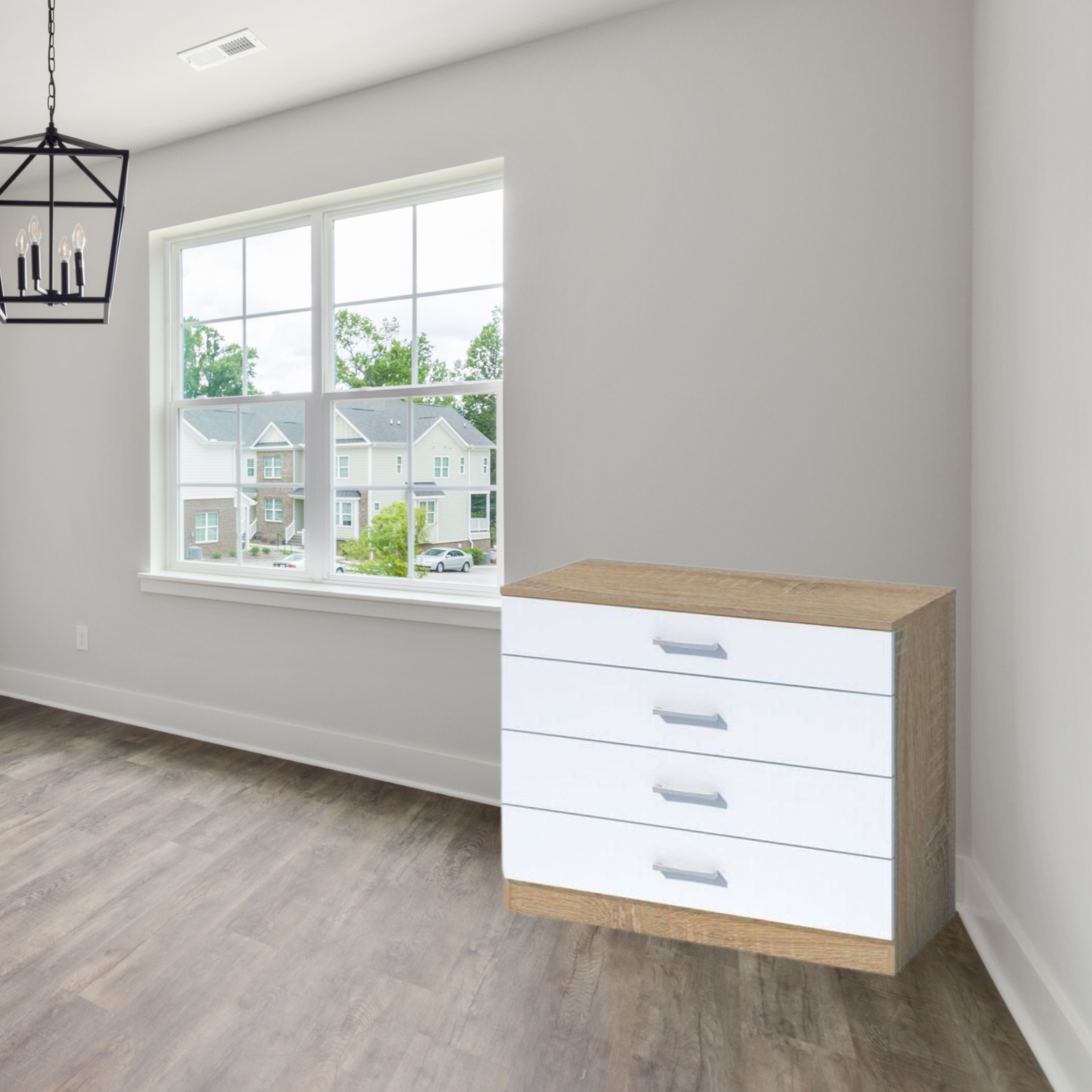 Cómoda dormitorio Cómoda de madera con 4 cajones 70x40 cm 72h