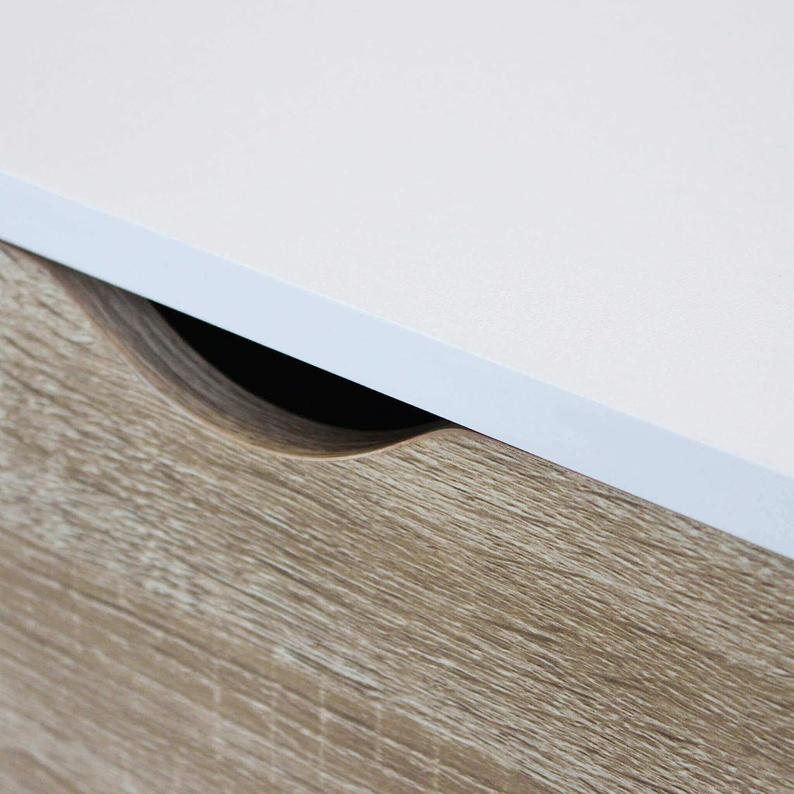 Table de chevet moderne en bois meuble de lit Oslo avec 1 tiroir 50x39 cm 50h