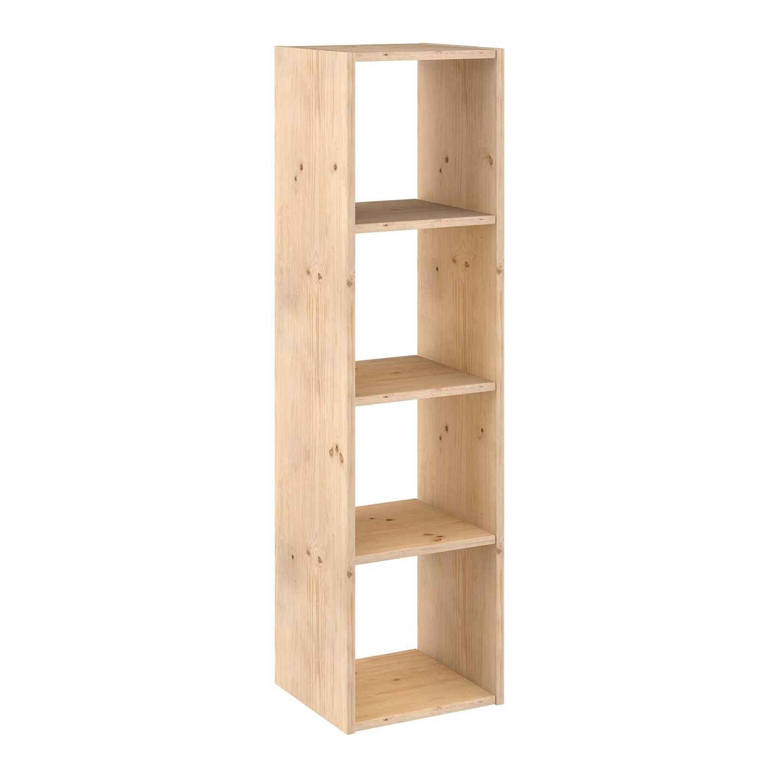 Libreria componibile in legno "Cubo" scaffale modulare da muro con vani a giorno