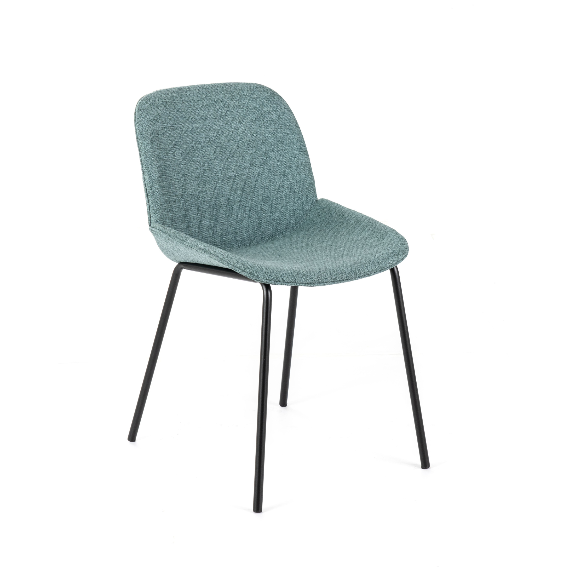 Sedia in tessuto "Eva" elegante moderna cm 46x57 80h