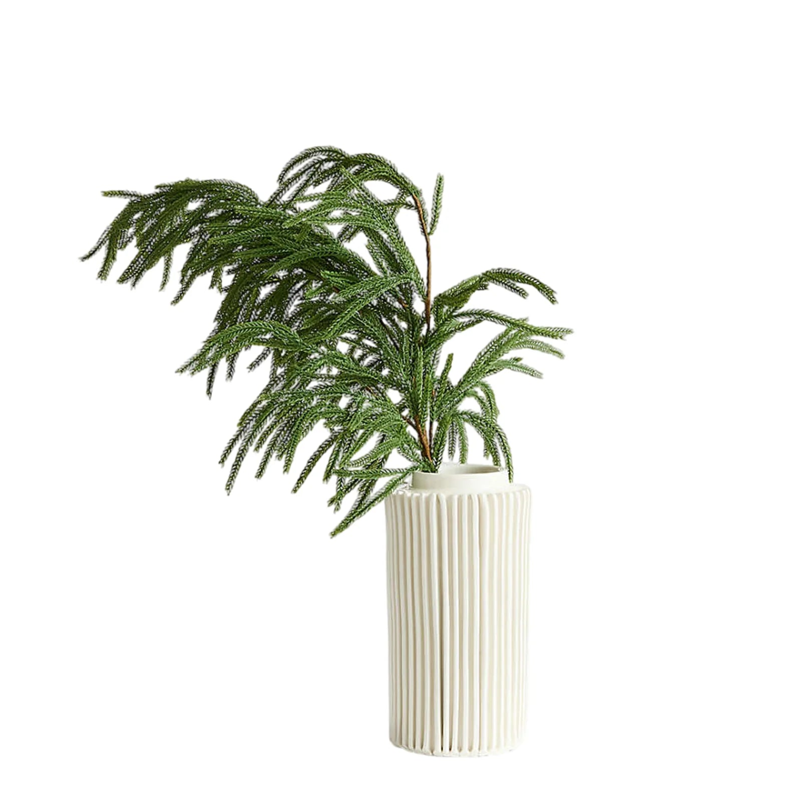 Ramo verde Norfolk Pine "Lian" in Pe effetto Real Touch da 90 cm