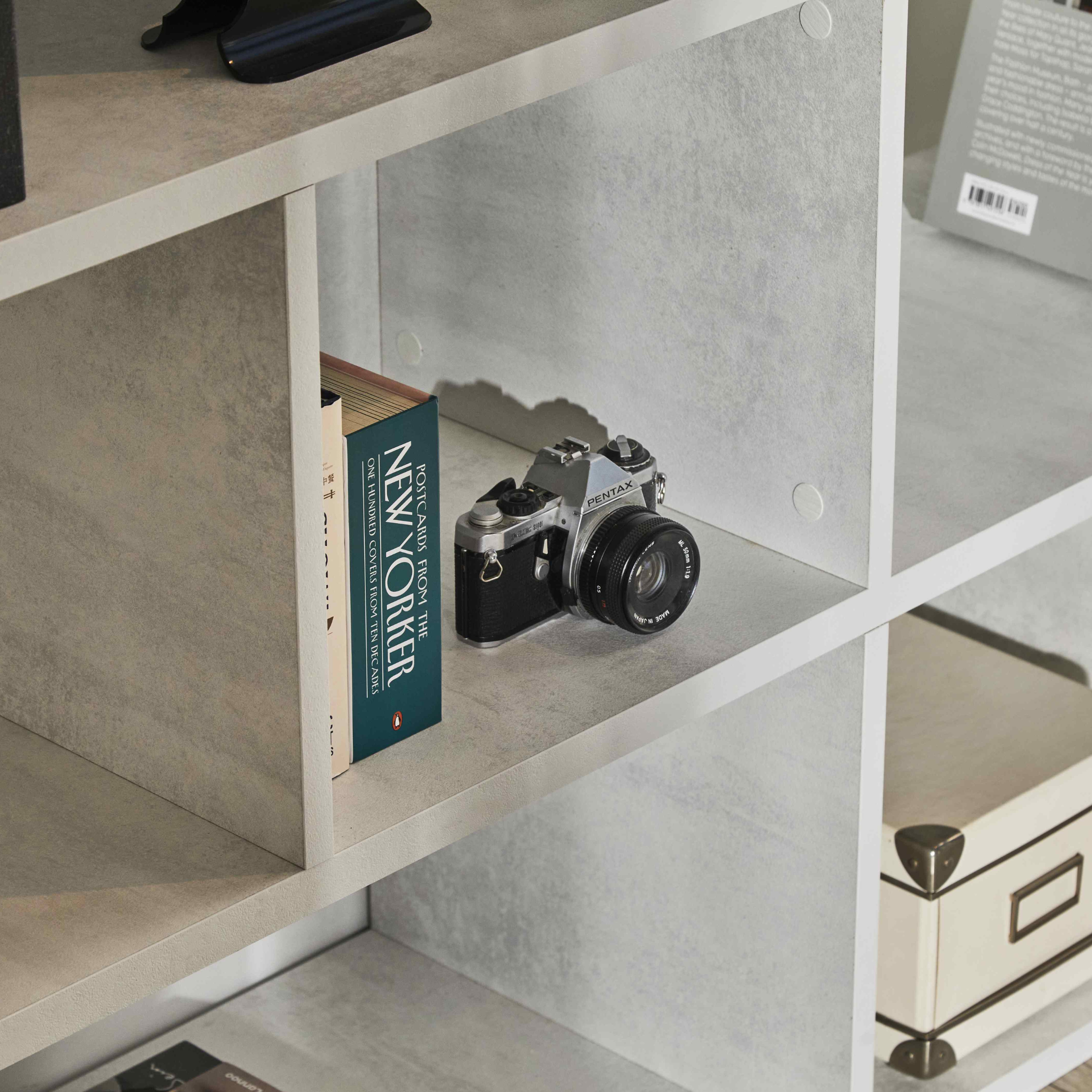 Bibliothèque modulable moderne à 5 étagères "Talento" 150x37 cm 178h