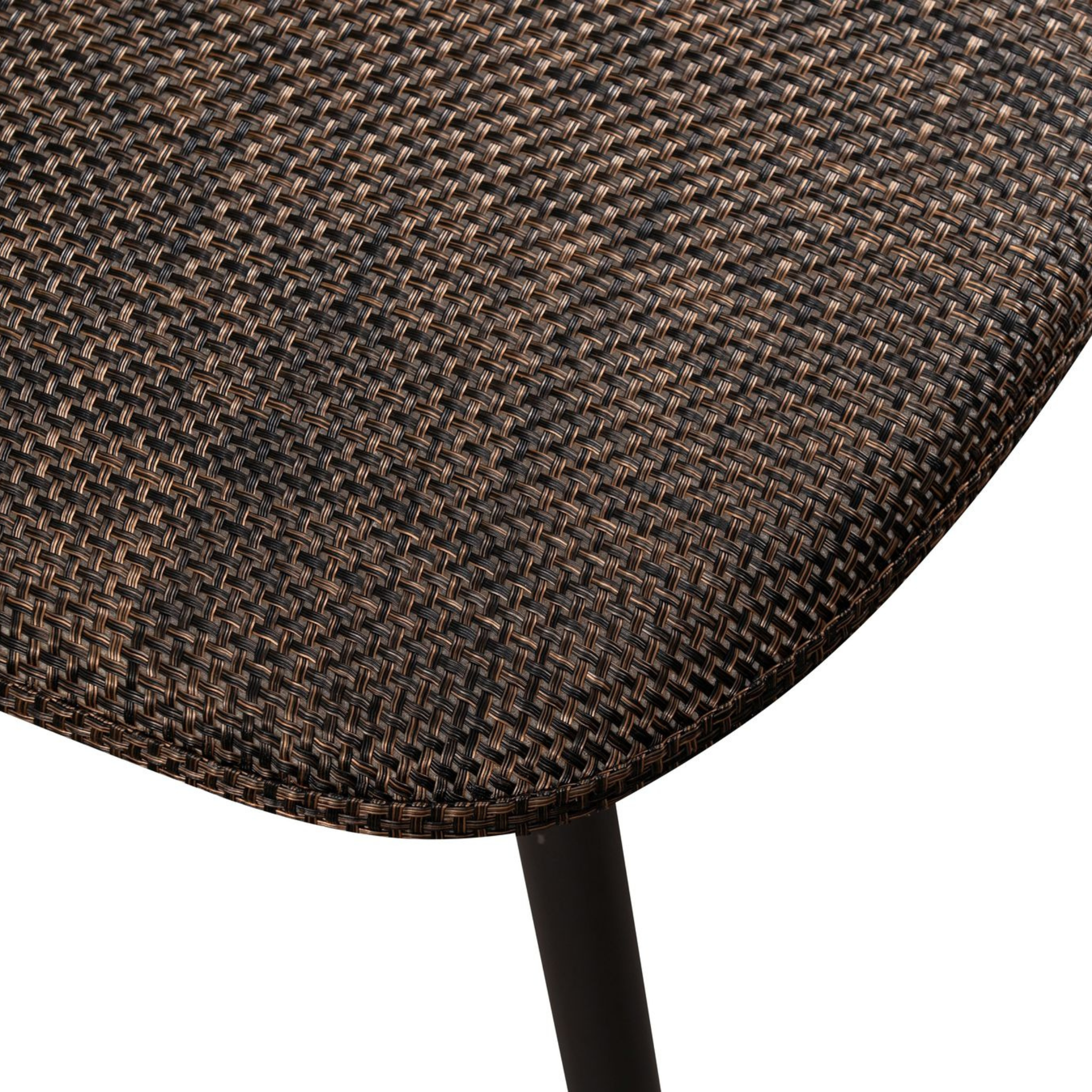 Set di sedie da pranzo in similcuoio "Florida" rattan vintage